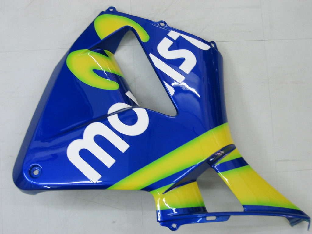 Honda CBR 600 RR Azul 2003-2004 & Carenagens Movistar Racing Verdes Genéricas