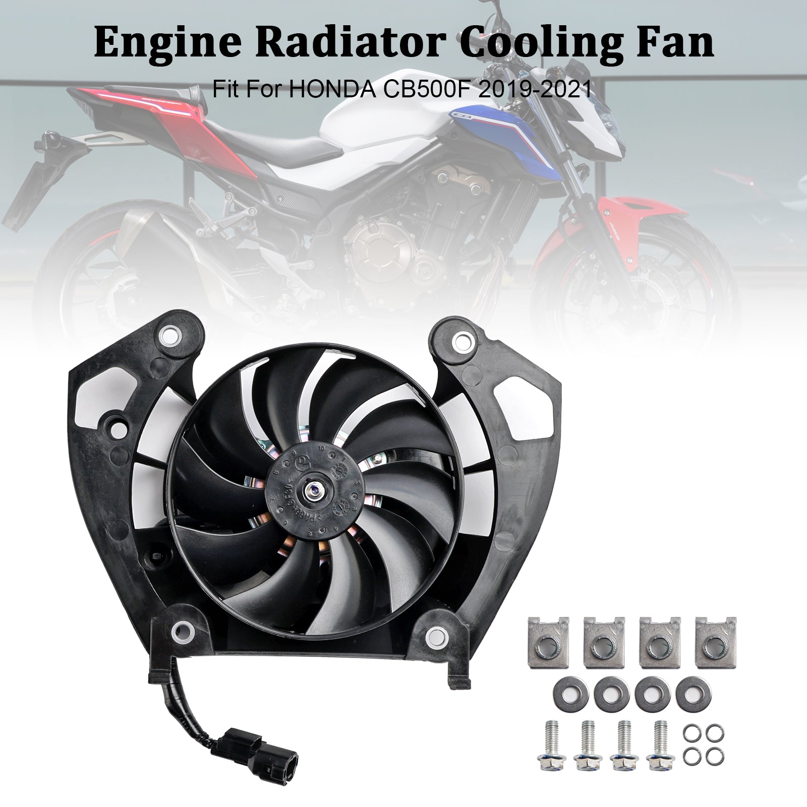 2019-2021 Honda CB500F CB 500 F Motor Radiator kjølevifteblad
