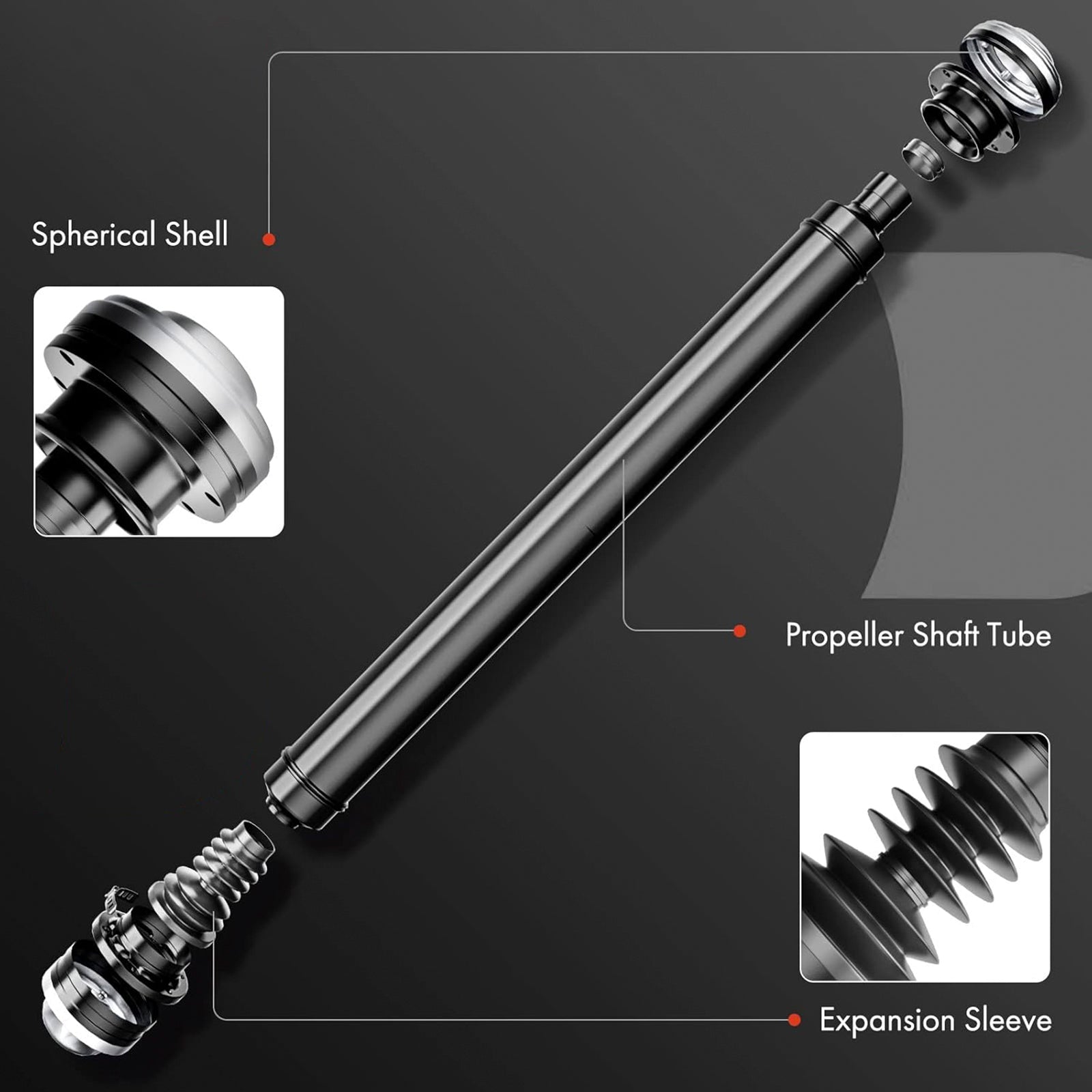 2013-2016 Mercedes-Benz GL350 X166 Series V6 3.0L Front Driveshaft Prop Shaft Assembly 1664100601 A1664100601 938181