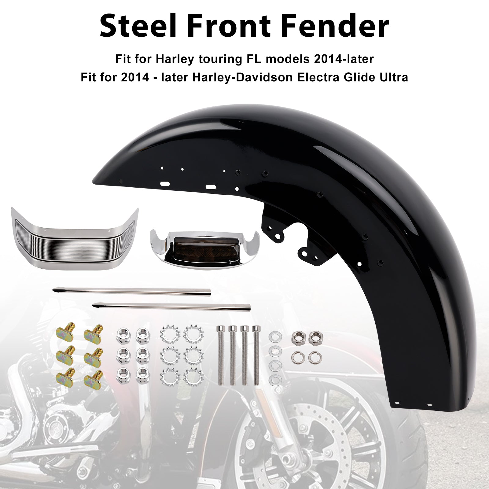 Guardabarros delantero de acero Ultra Limited Touring Electra Glide 2014-2024