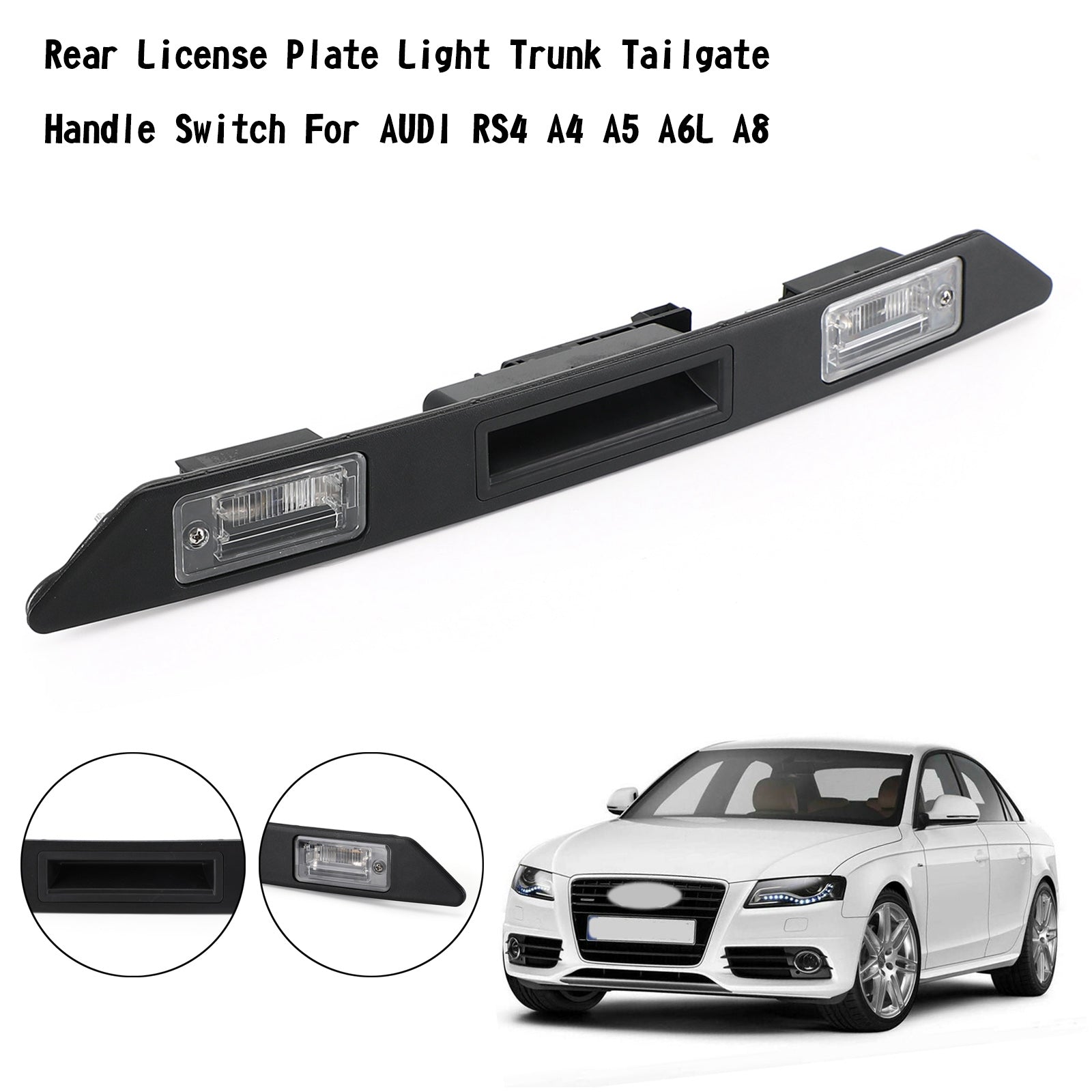 2007-2015 Audi Q7 Bakre registreringsskylt Lätt bagageutrymme Handtaget Switch 8P48275743FZ