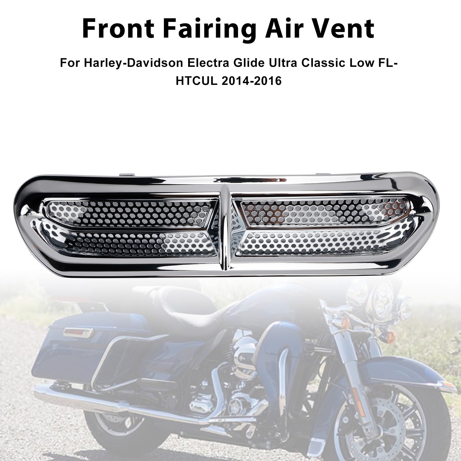 Front Fairing Air Vent Trim For Touring Street Glide Electra Glide 2014-2024