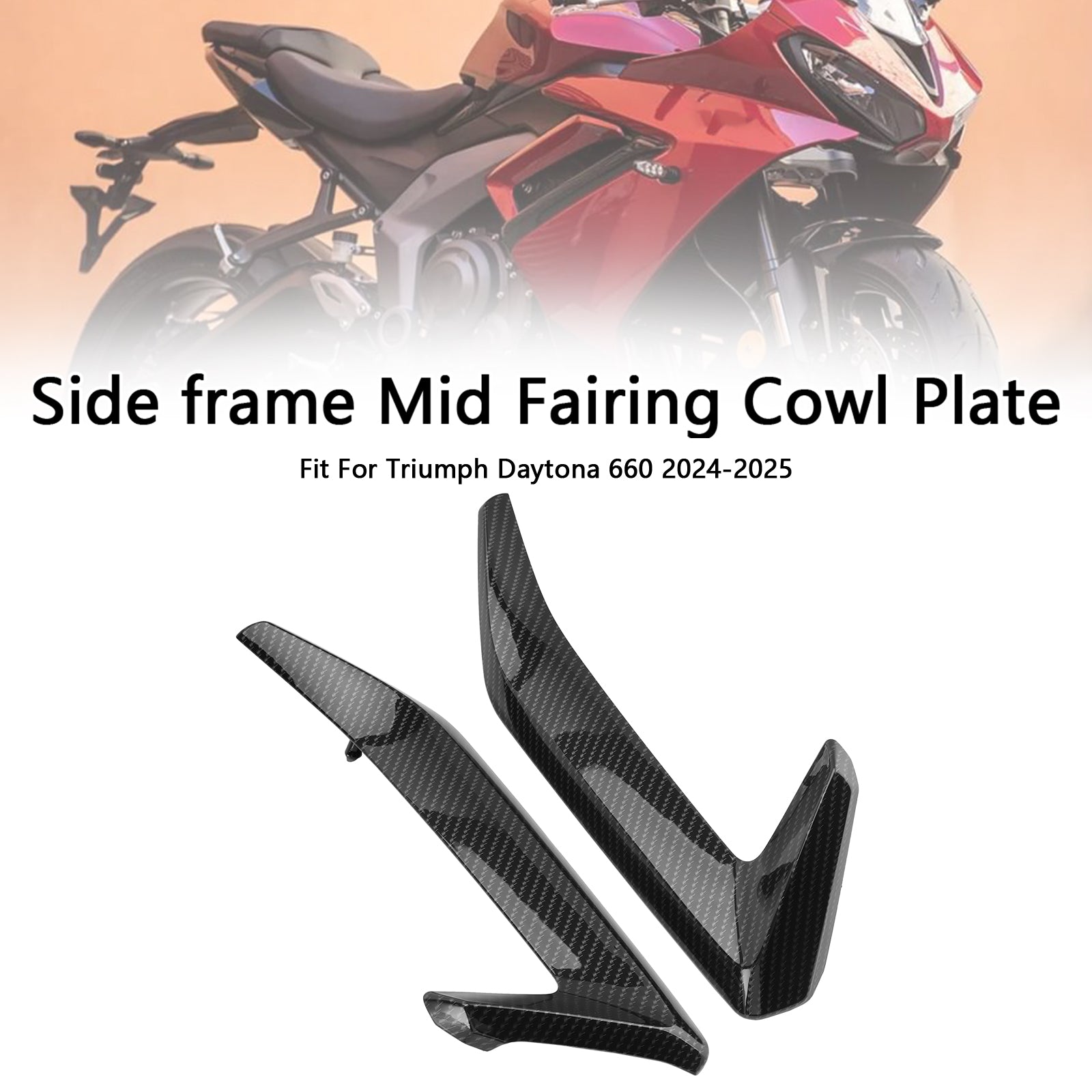 2024-2025 Daytona 660 Zijframe middenkuipplaat