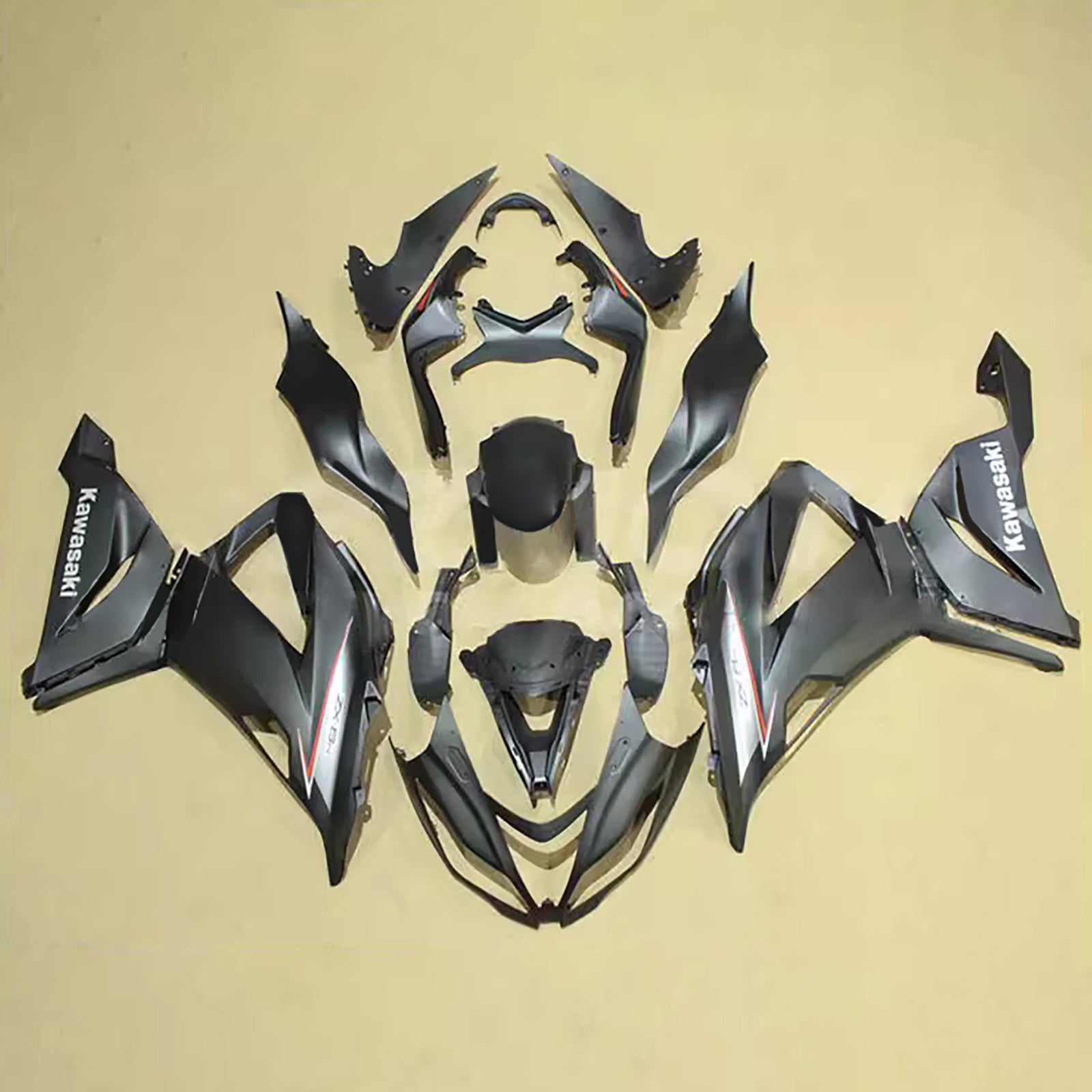 Kit carena iniezione carrozzeria in plastica ABS adatta per Kawasaki ZX6R 636 2013-2018