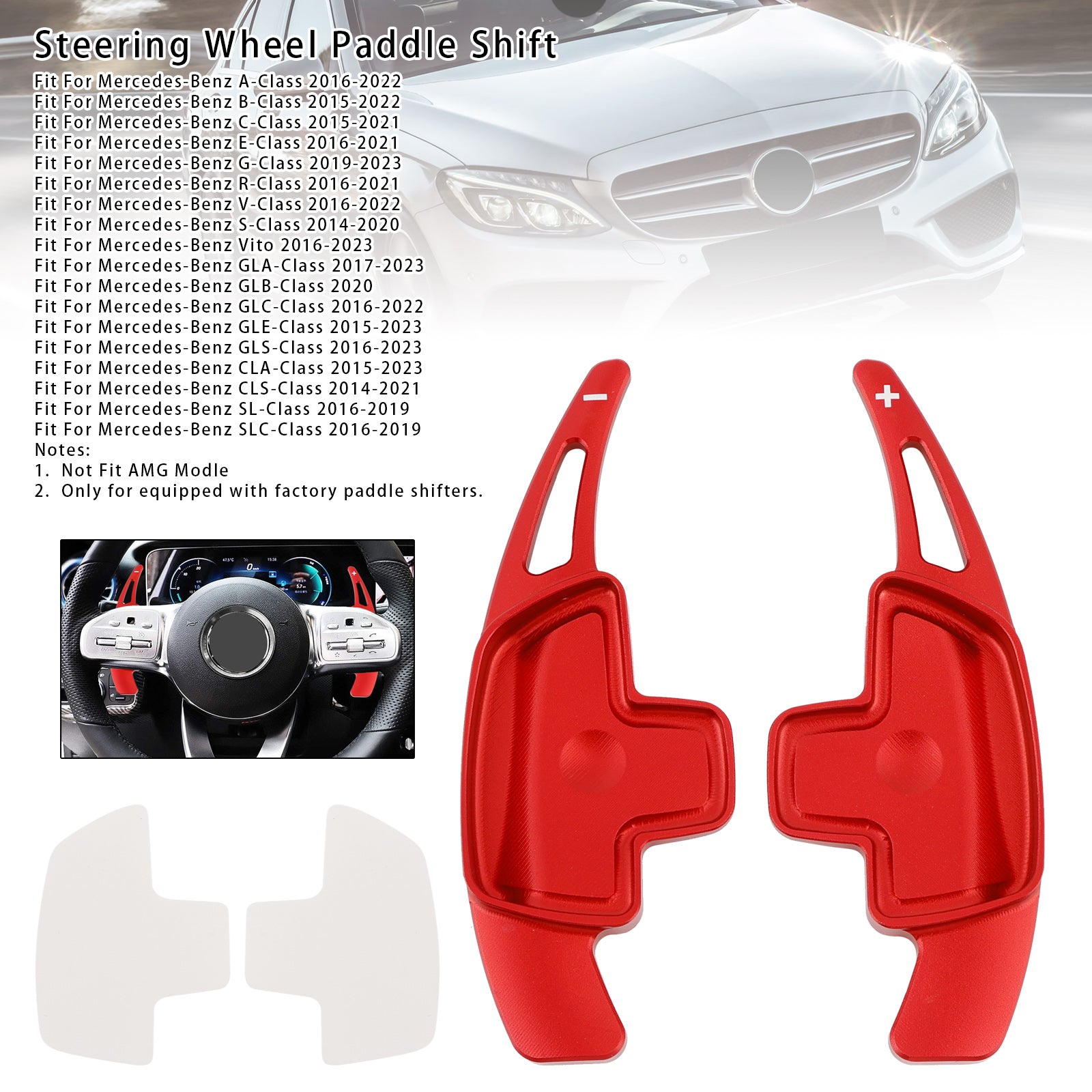 Rattpaddelväxel för Benz C GLC E 2015-2022