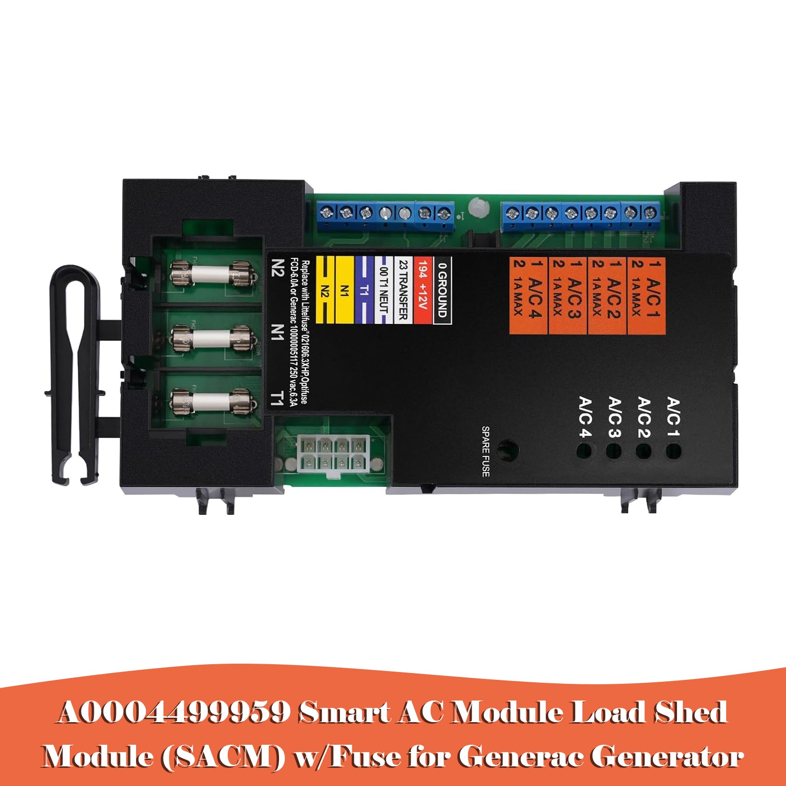 A0004499959 Smart AC Module Load Shed Module (SACM) m/sikring for Generac Generator