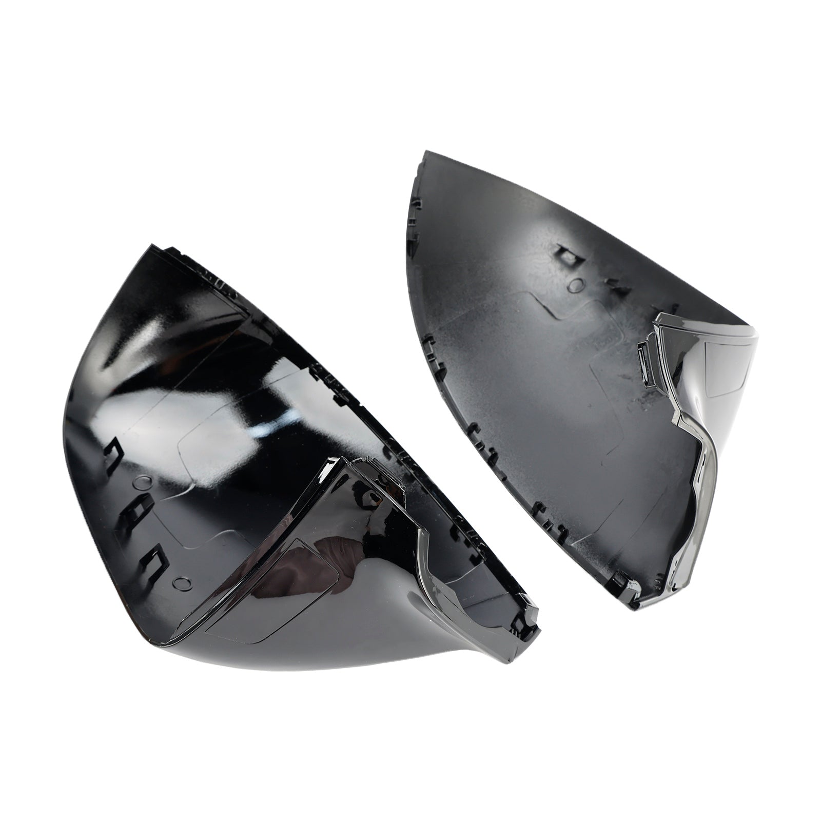 2010-2015 VW T5 Transporter Caravelle Multivan Gloss Black Wing Door Mirror Cover Caps vänster+höger