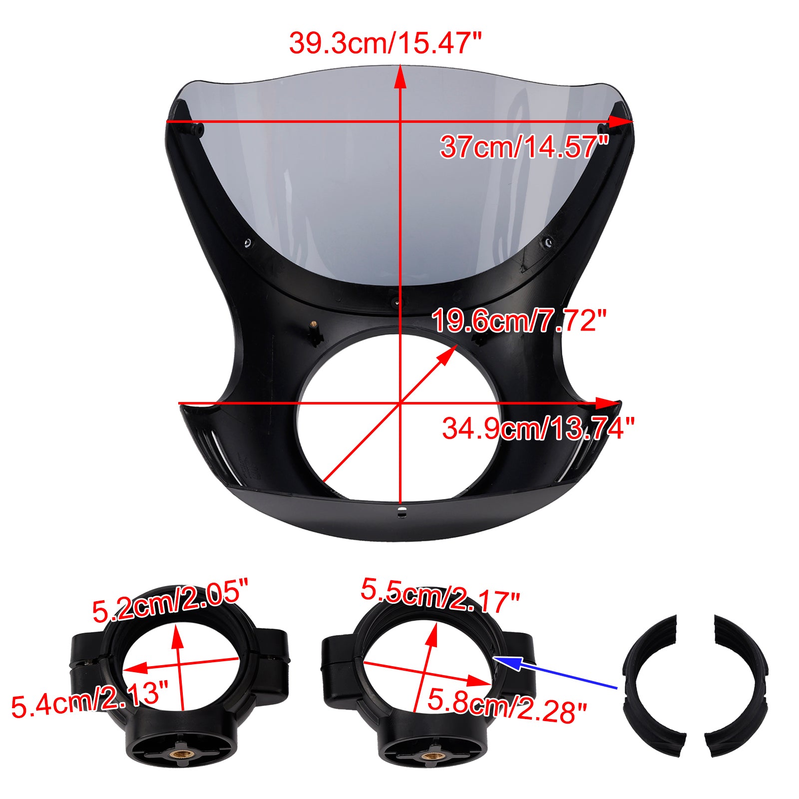 Windshield WindScreen fit for BMW R NINE T 2014-2024