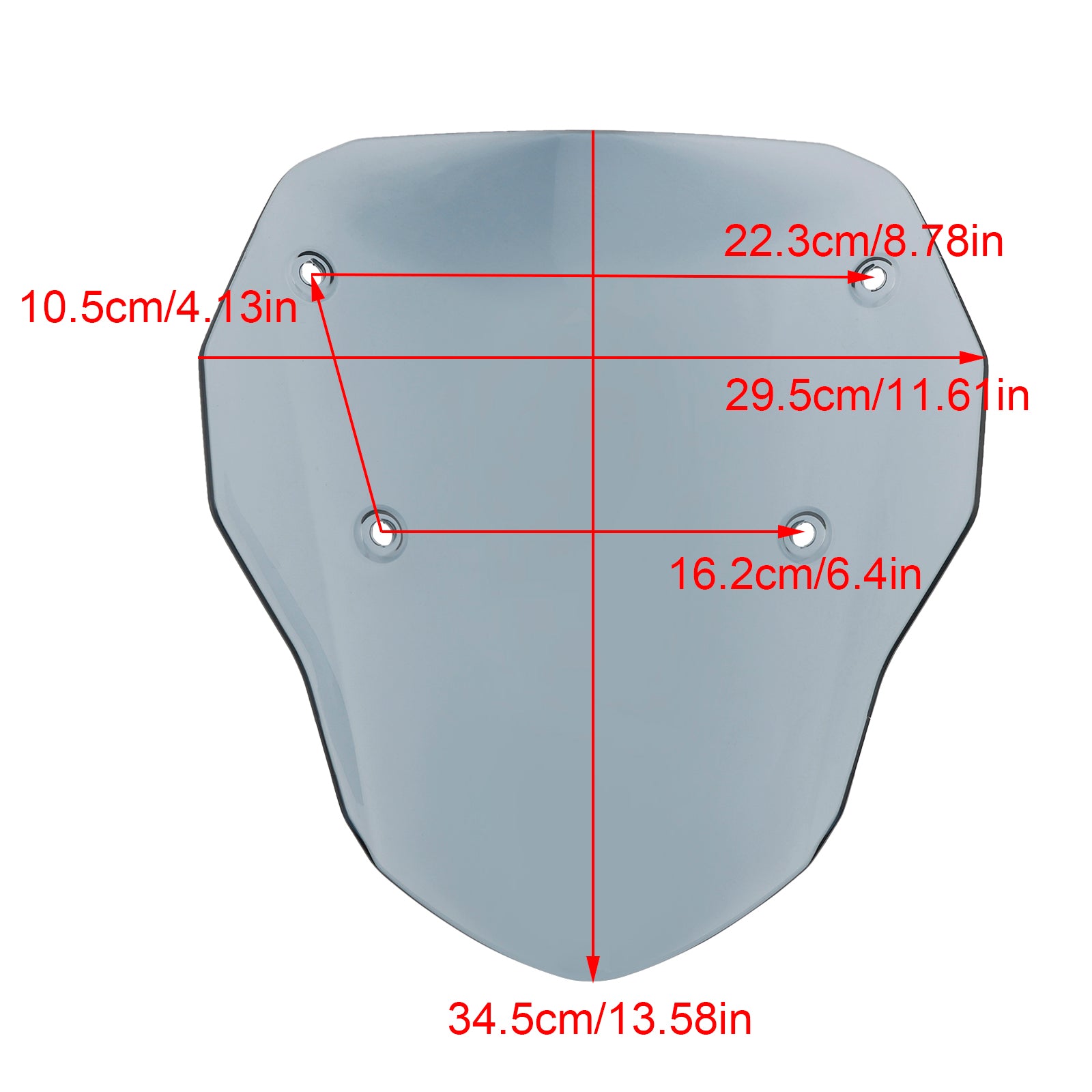 2024 BMW R1300GS Strålkastare vindrutan täcker vindrutan vindrutan