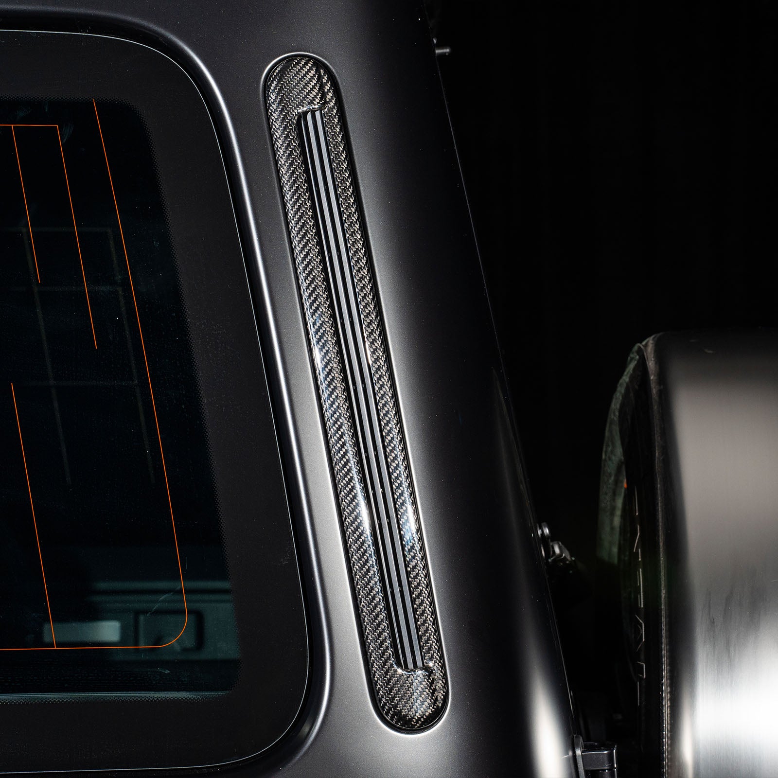 Carbon Fiber Rear Side Air Vent Outlet Trim Fit Benz G Class G63 G550 2025+