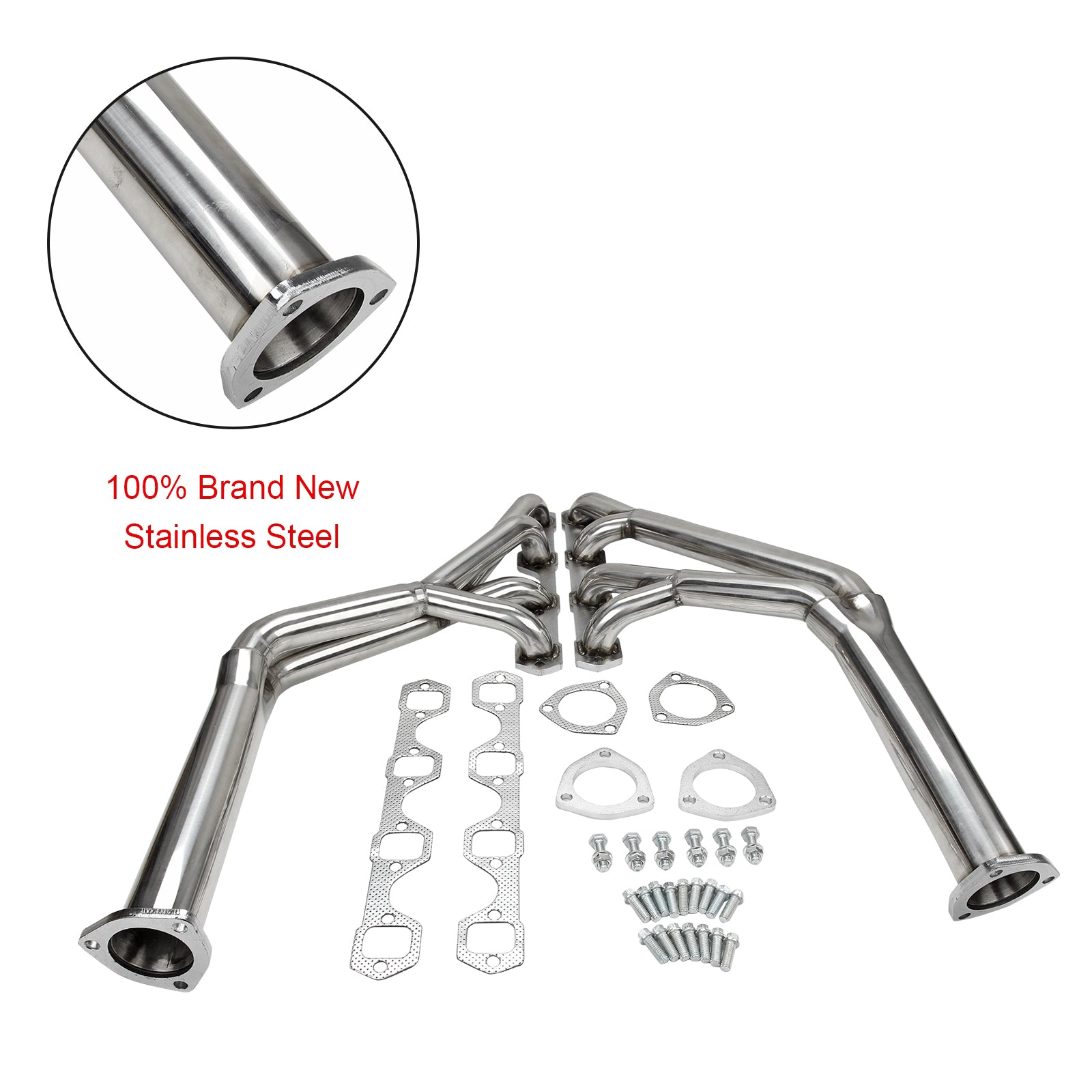 Colector de cabecera compatible con Mustang 260/289/302 V8 64-70 Tri-y Header de acero inoxidable