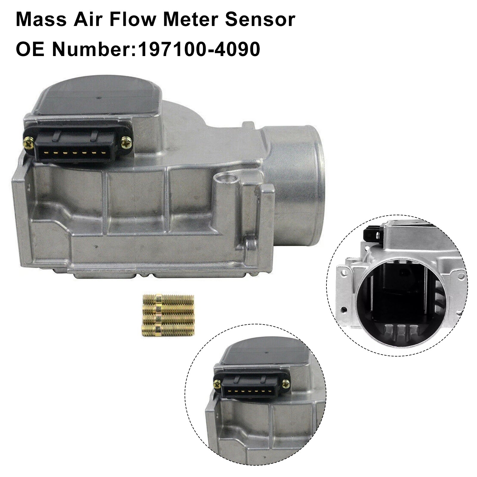 1990-1993 For Mazda Miata Mass Air Flow Meter Sensor 197100-4090