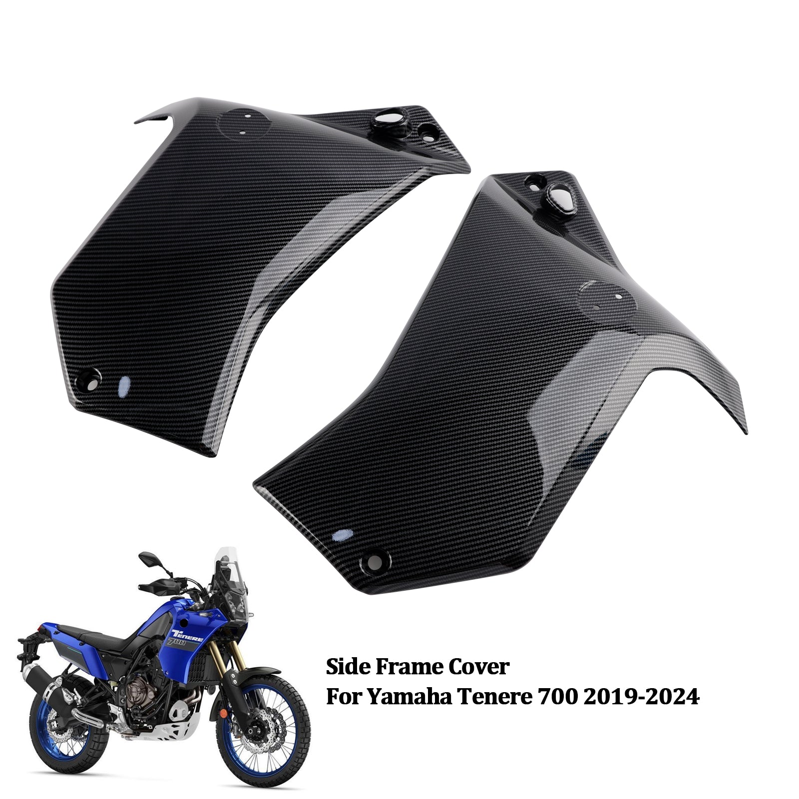 2019-2024 YAMAHA TENERE 700 SIDA RAMPANE PANEL SKOTSER Täckning