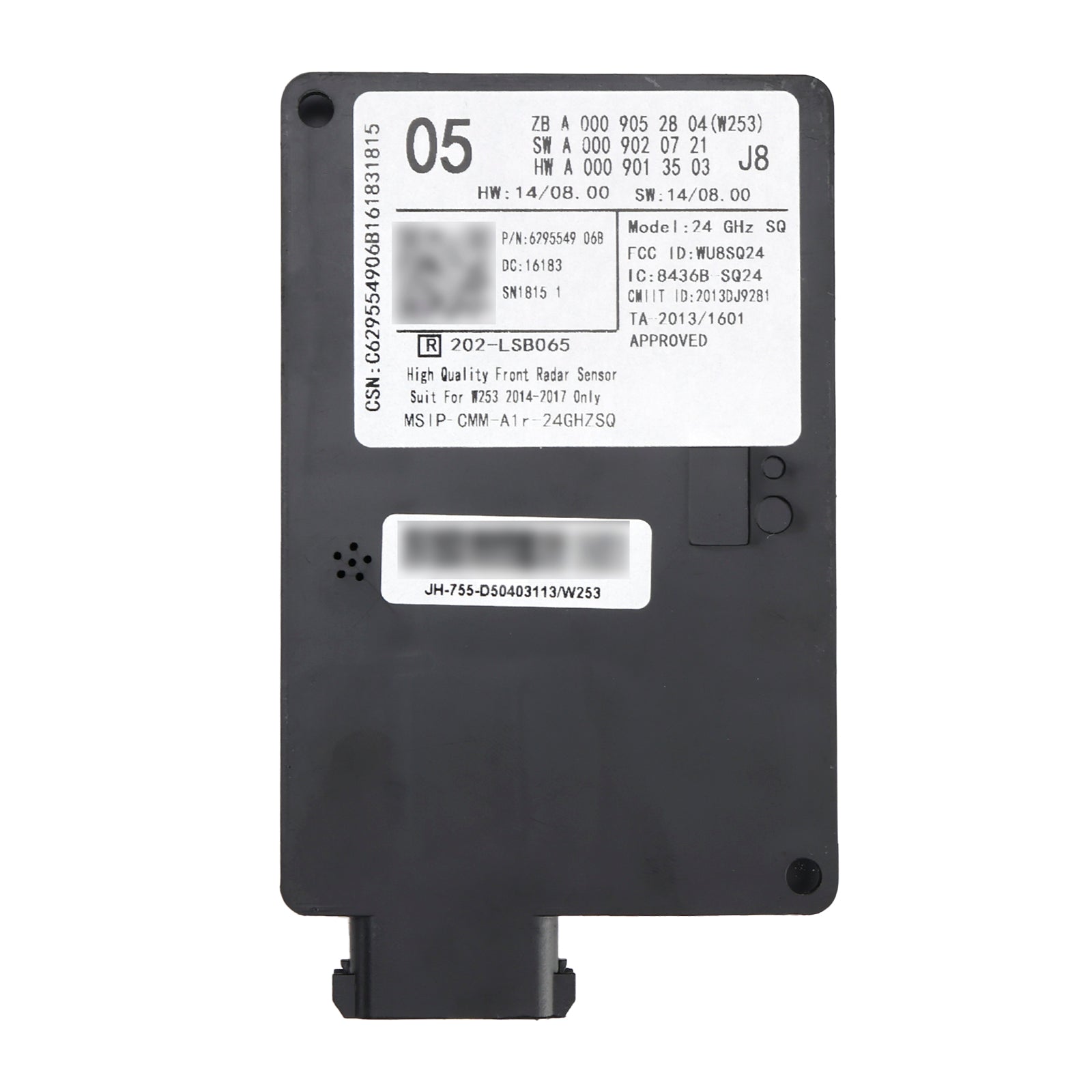 2014-2017 Mercedes C-klass W253 Främre radarsensorns styrenhet A0009052804