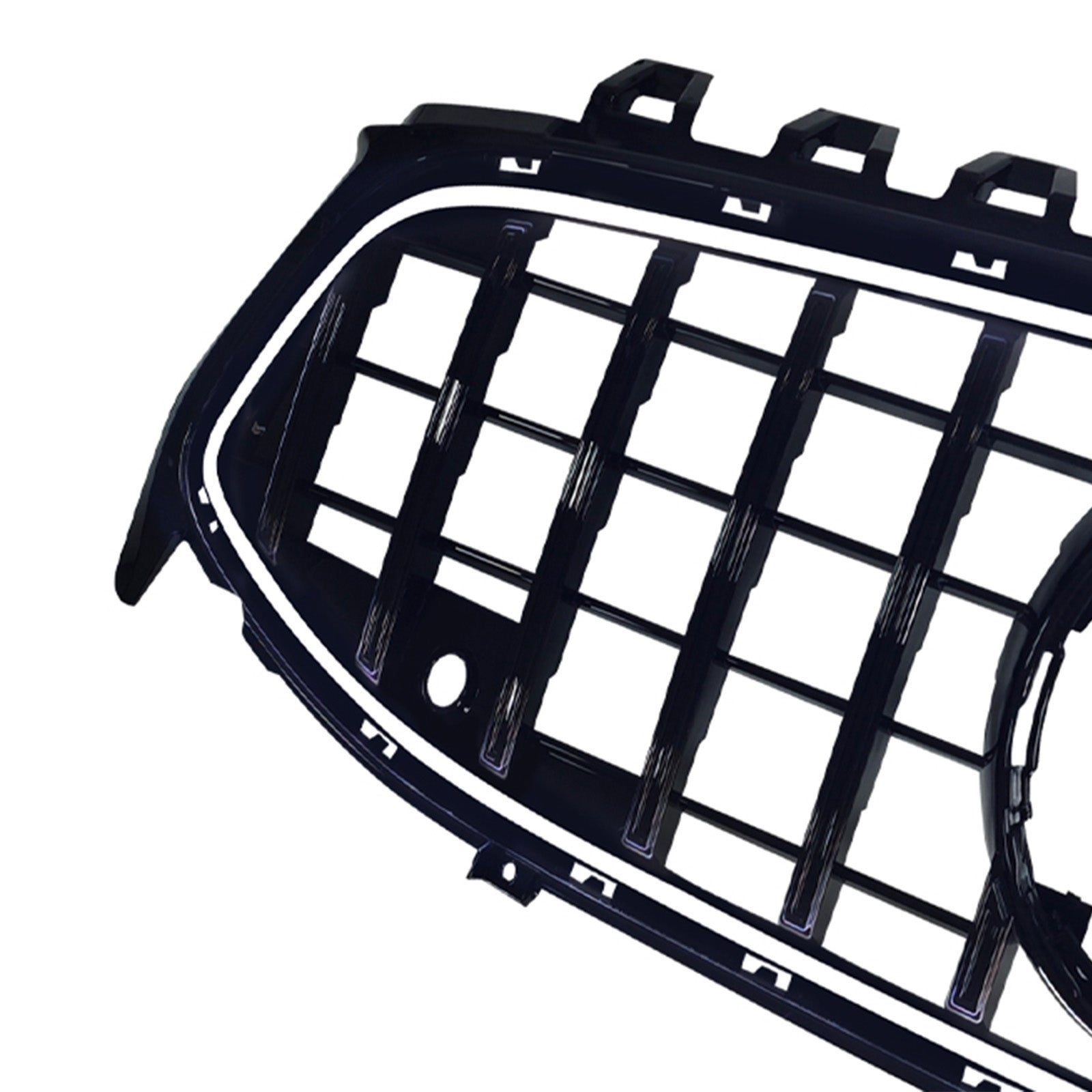 Black Front Bumper Grille Grill Fit Mercedes CLA-Class W118 C118 2020-2024 GT