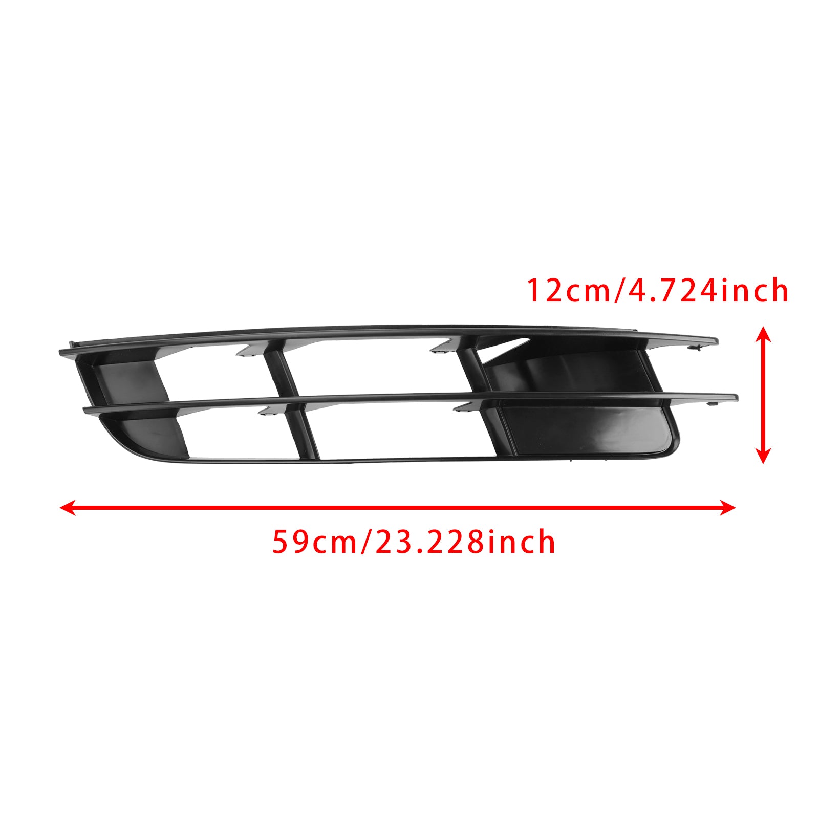 2007-2009 Audi Q7 Rechtsvoor Bumpergrille Mistlampgrill 4L0807682