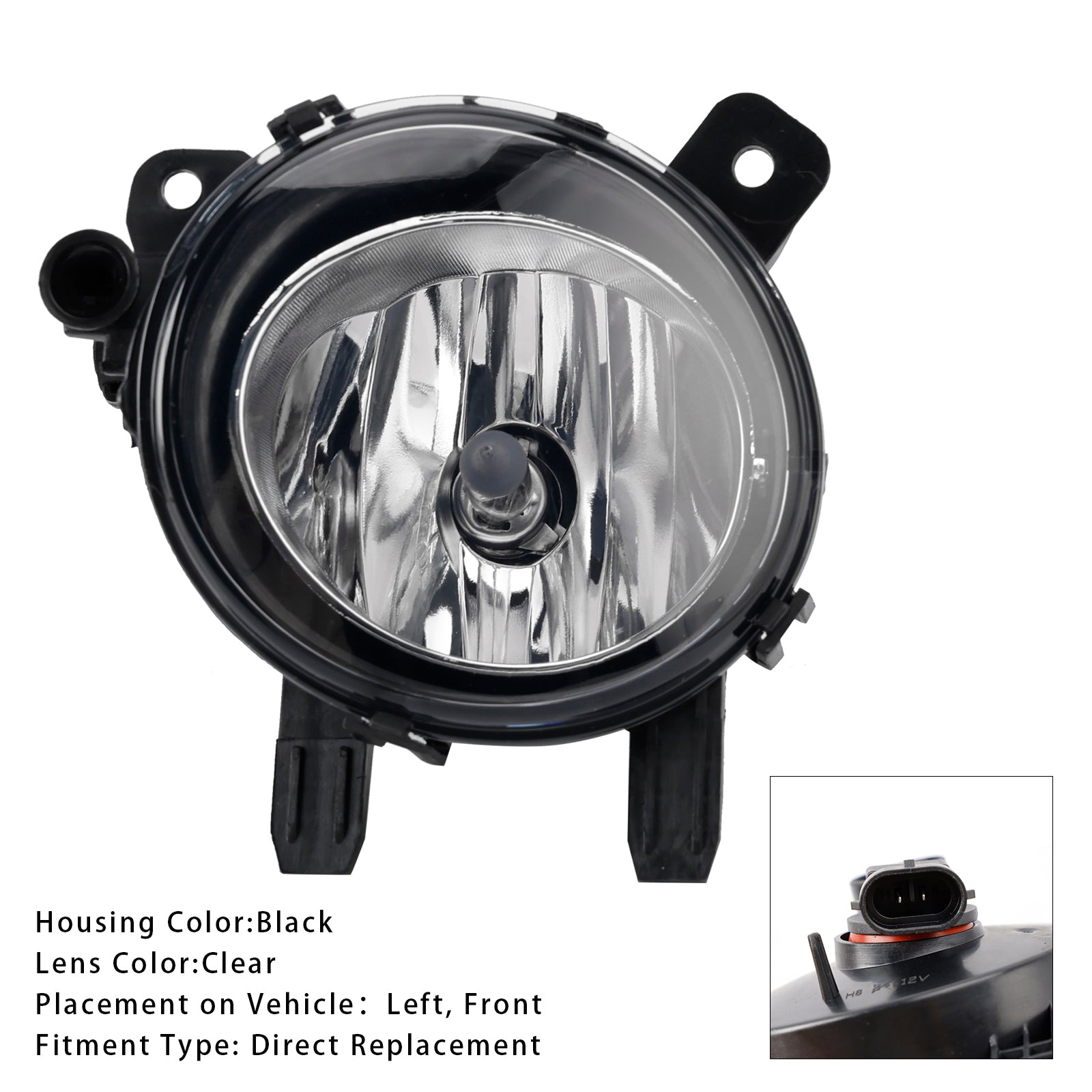 1 stk front venstre tåke lys med pærer for BMW F20 F21 F30 F31 F80 2011-2019