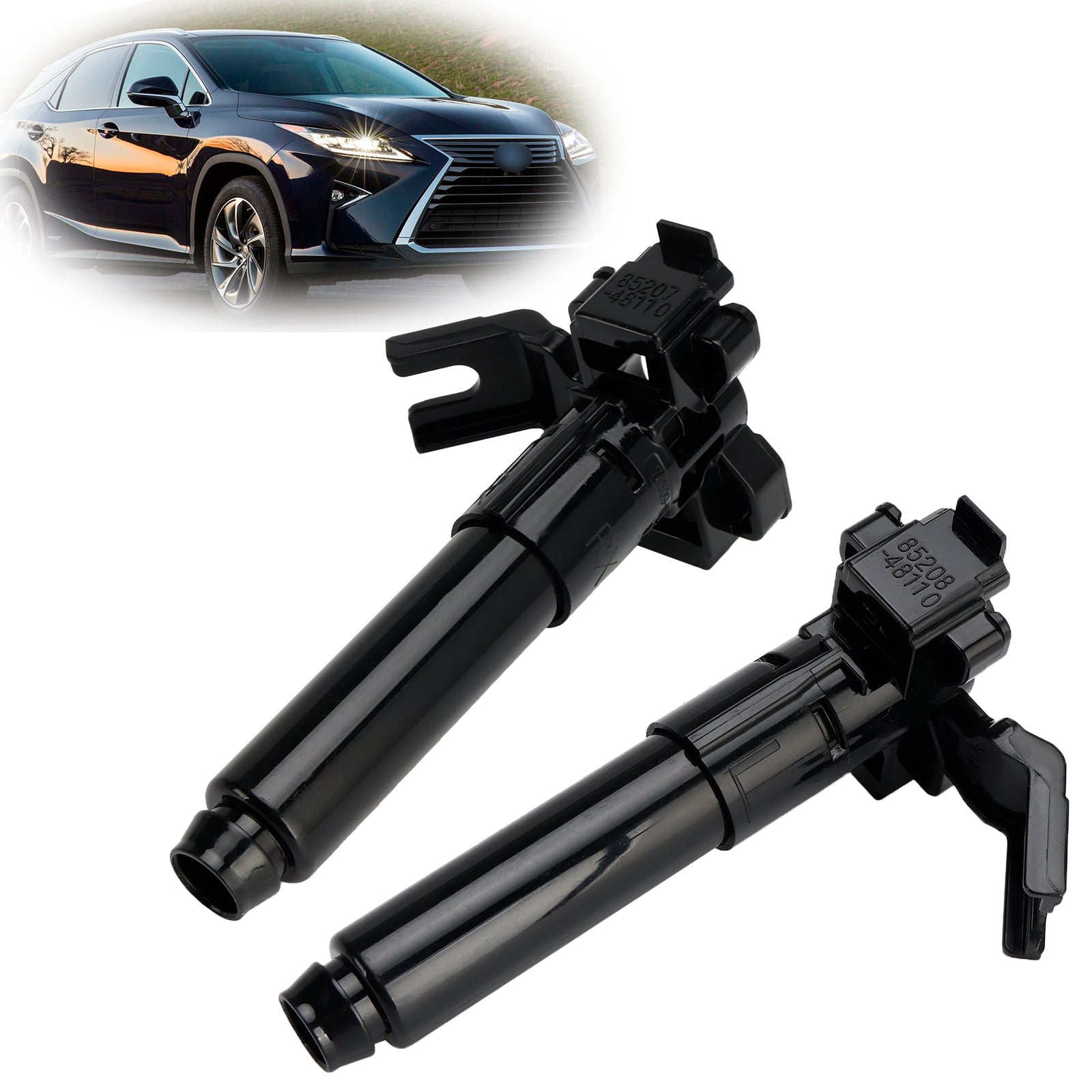 1 Paar Koplamp Spray Sproeierkop Voor Lexus RX350 RX450 2016-2018