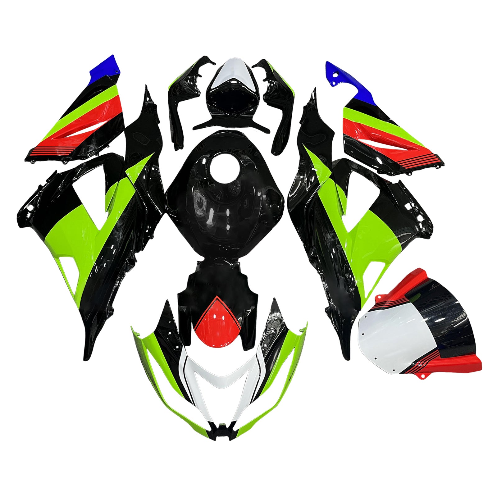 Kit de carénage injection de carrosserie en plastique ABS FAX pour Kawasaki ZX6R 636 2013-2018