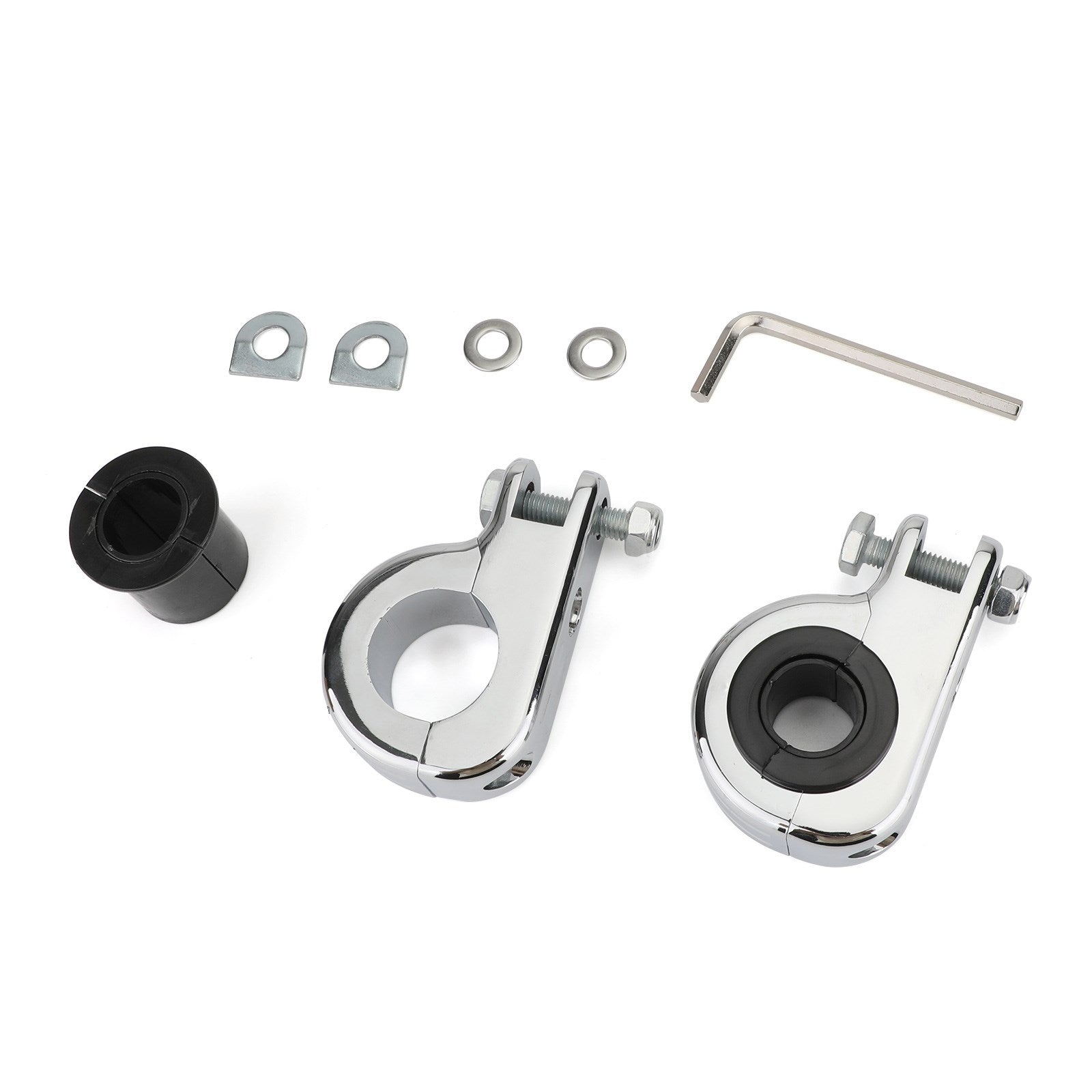 1.25" 32mm motorstötskydd motorväg fotpinne monteringsklämma för Dyna krom