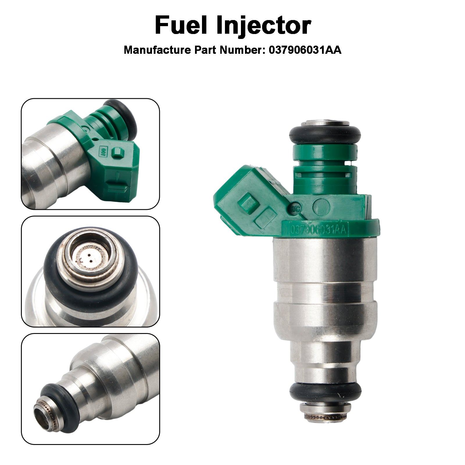 1PCS Brandstofinjector 037906031AA Fit Audi A3 1.6L 1996-2003 Fit Seat Fit VW