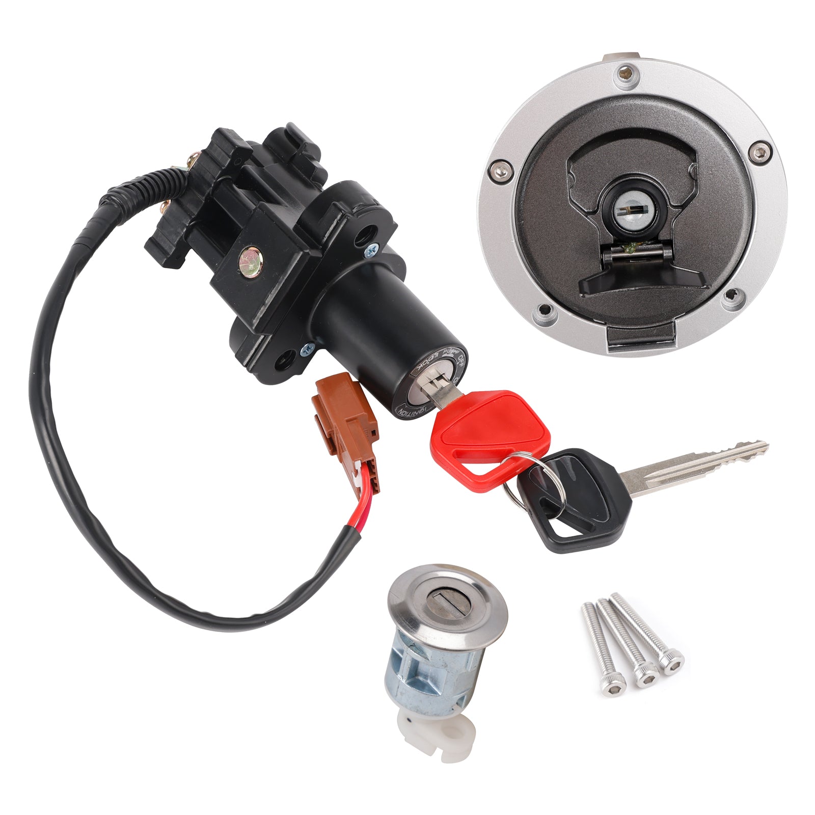 Contactslot Zetel Lock Tankdop Sleutel Set Voor Honda CBR650RA CBR650R ABS 11-25
