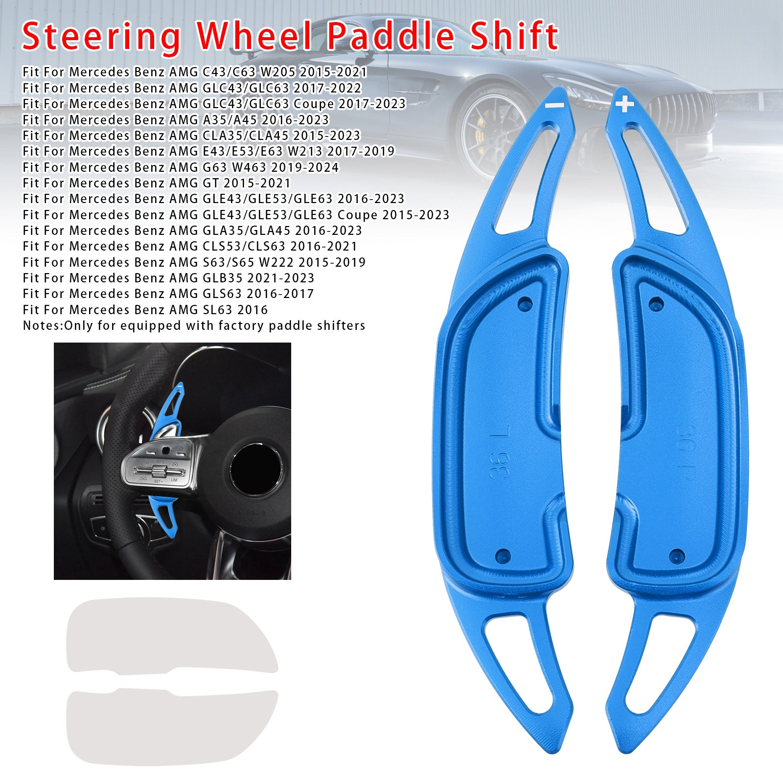 Extension de paletteur de volant pour Mercedes Benz AMG