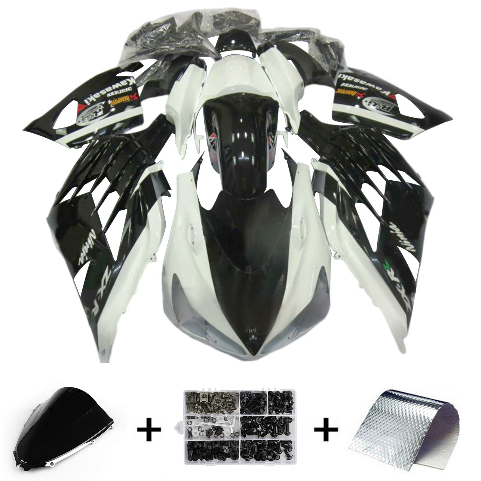 2012-2025 KAWASAKI ZX14R Injektionsmässa Kit Bodywork Plastic ABS #104