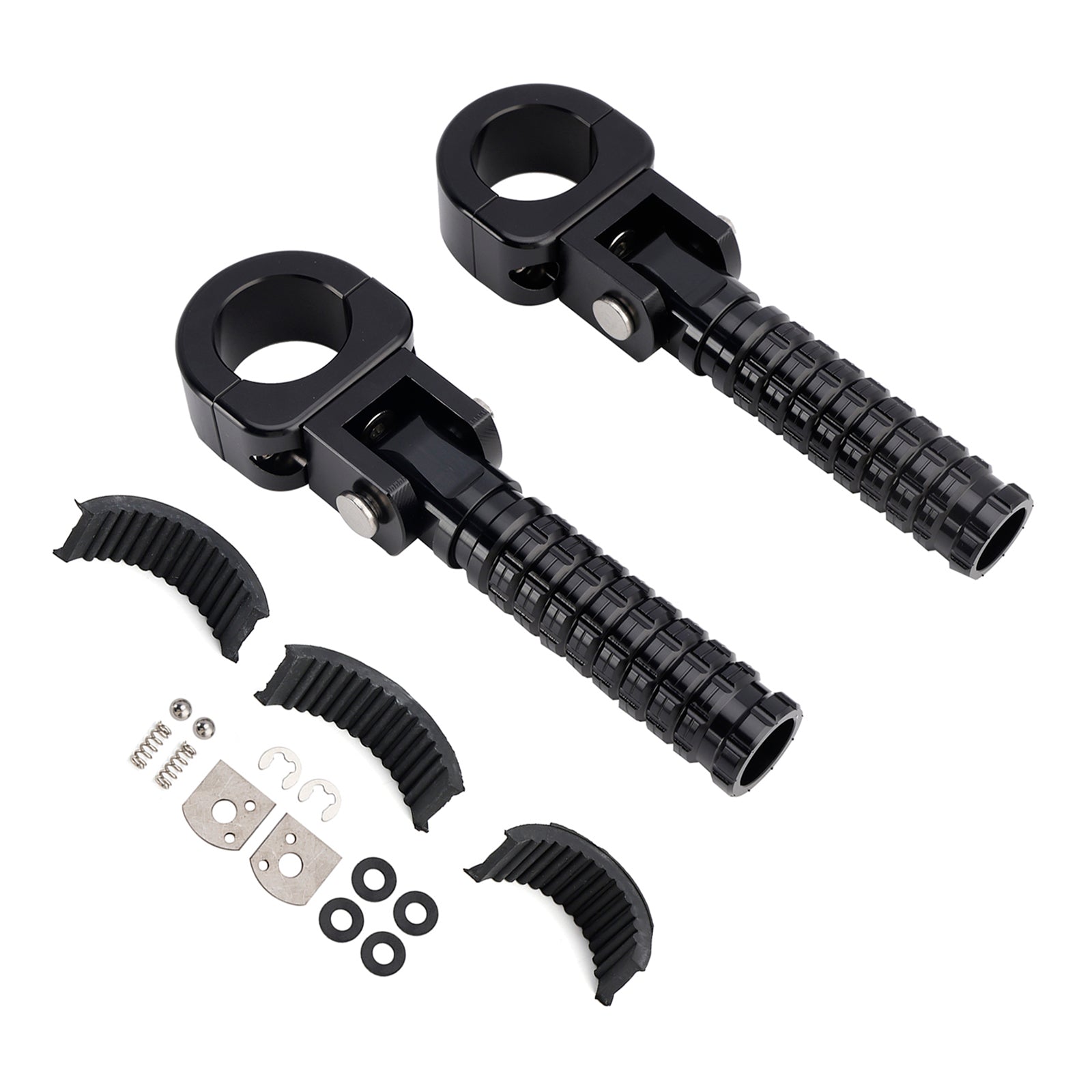 Apoios para os pés dianteiros universais adequados para motocicletas com 1.25" barras