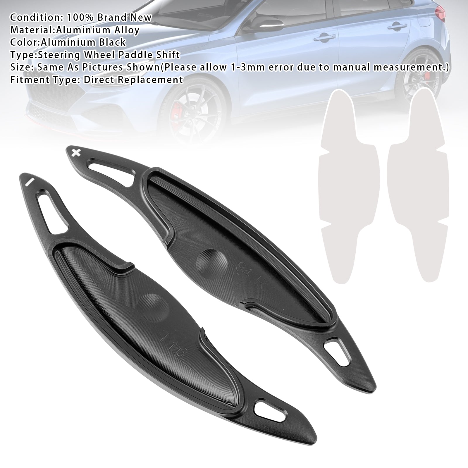 Stuurwiel schakelpeddelverlenging voor Hyundai Elantra i30 aluminium