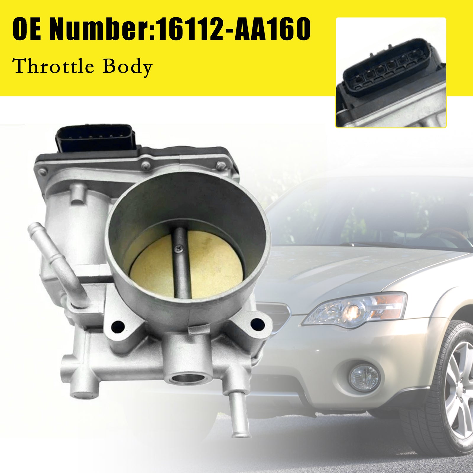 Throttle Body 16112-AA160 For Subaru Outback Tribeca Legacy 2006-2009
