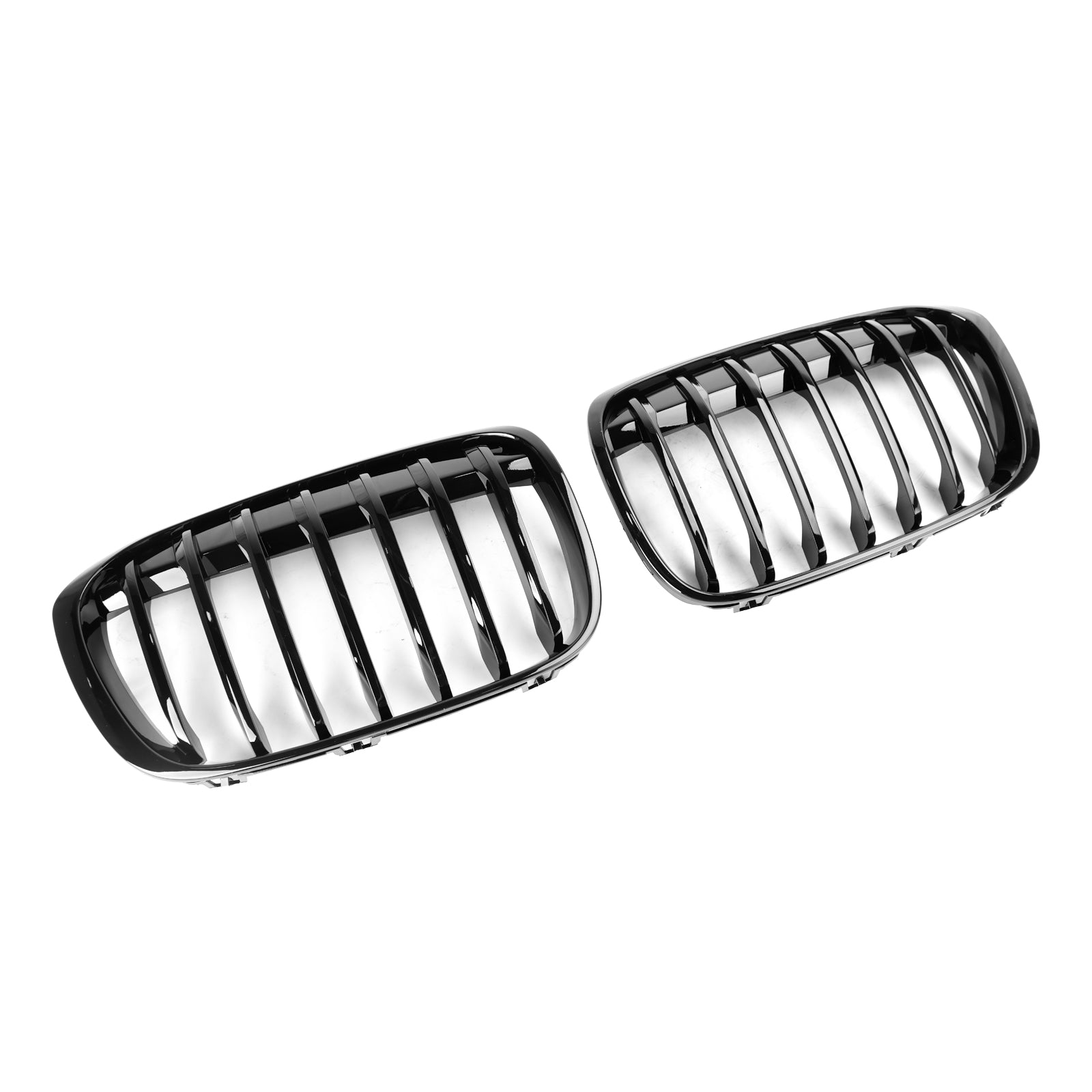 2016-2018 BMW X1 F48 F49 Glanzend Zwart Front Nieren Grill 2 STUKS