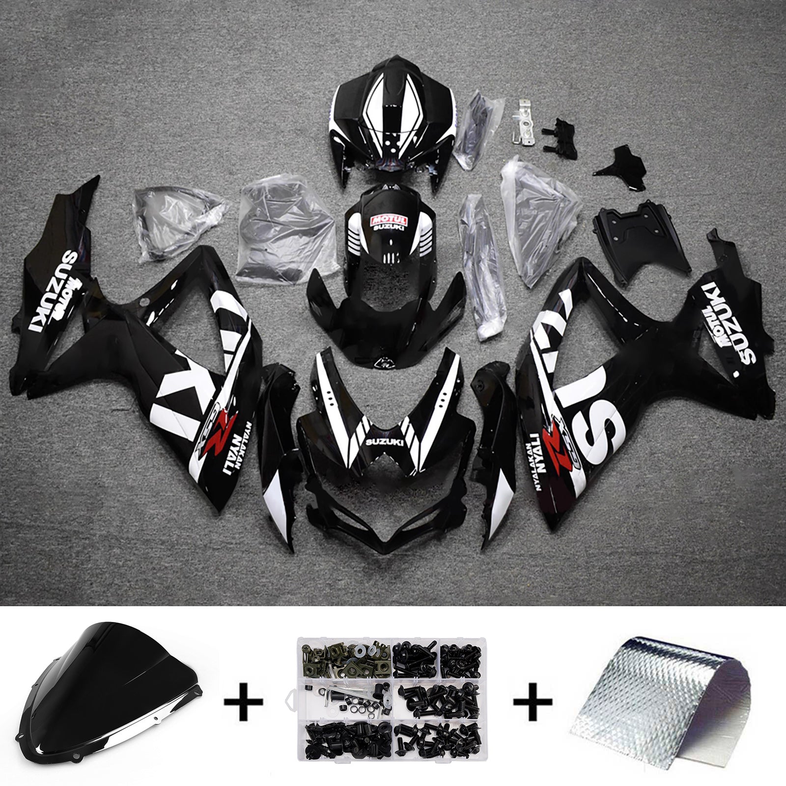 Injection Fairing Kit Bodywork Plastic ABS For Suzuki GSXR 600/750 2008-2010 K8