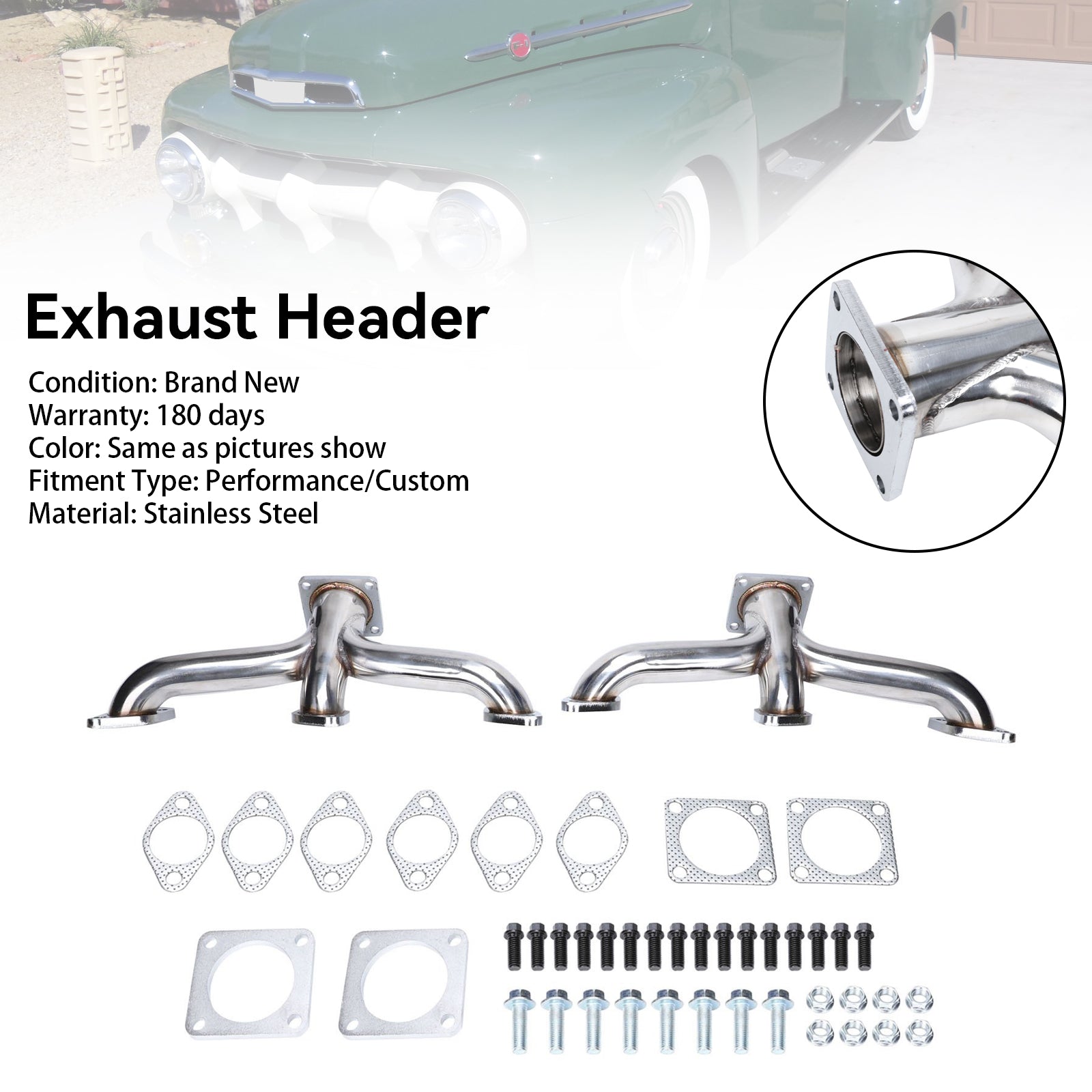 1932-1953 Ford Flathead Pickup Truck Shorty V8 Exhaust Header Manifold