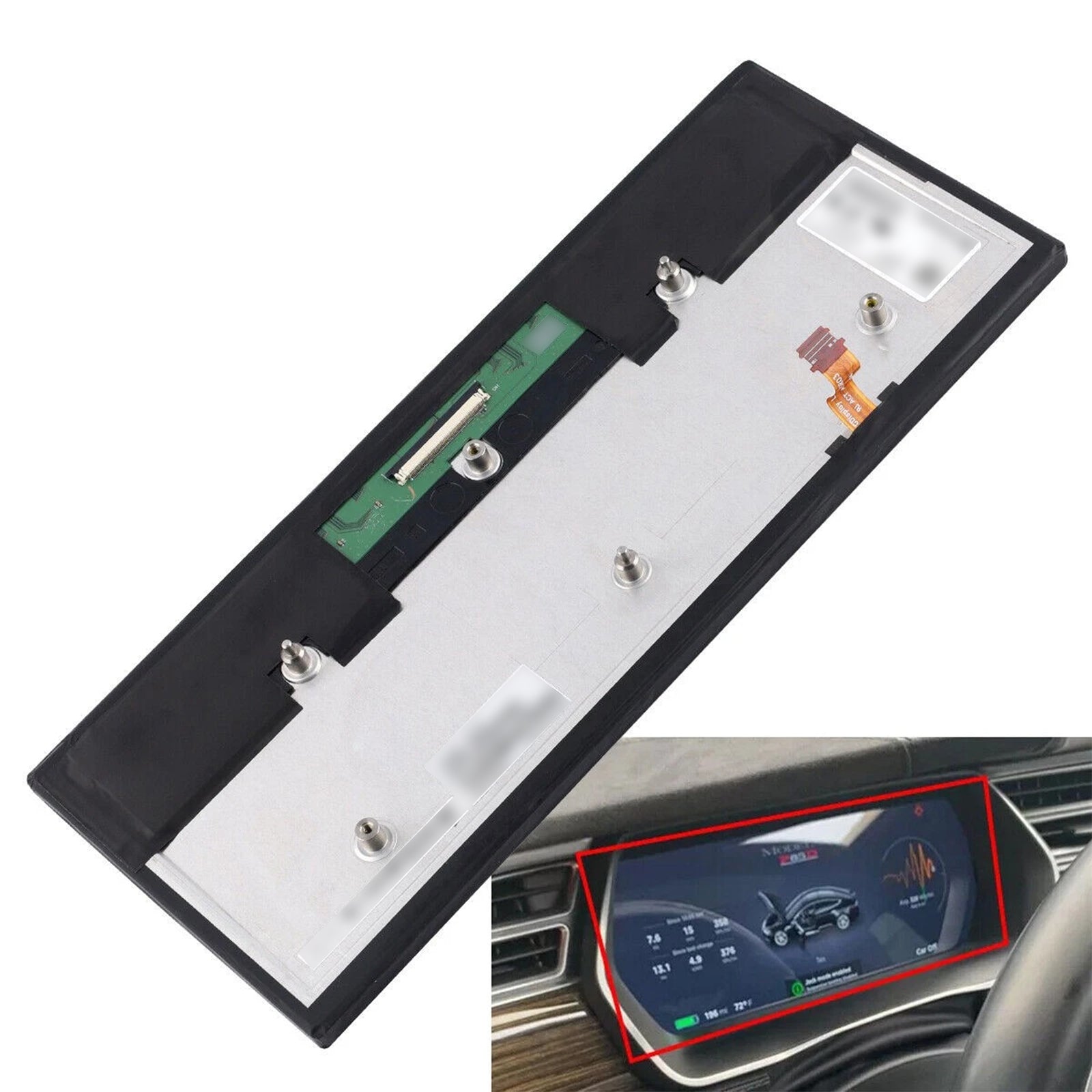 Instrument Display Screen 12.3" LCD Module 1004788 For Tesla Model S Model X