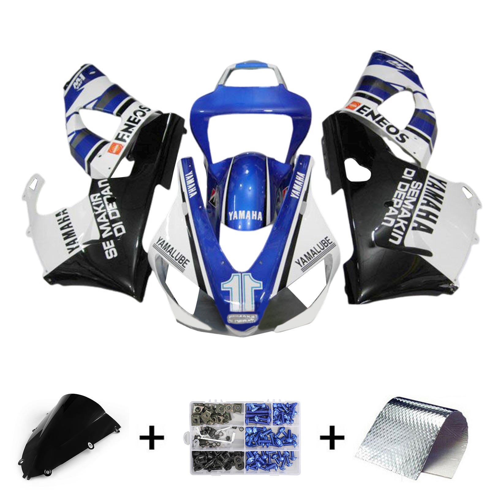 1998-1999 Yamaha Yzf-R1 Kit de camerage d'injection de camerier en plastique Abs