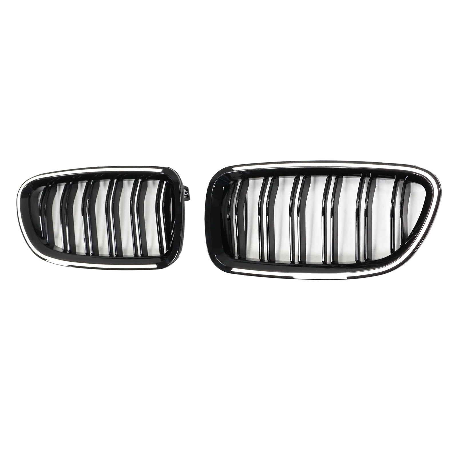 01.2009-10.2016 BMW 5-Serie F10 Sedan Nierbumpergrille Grill Glanzend Zwart 51137203203 51137203204