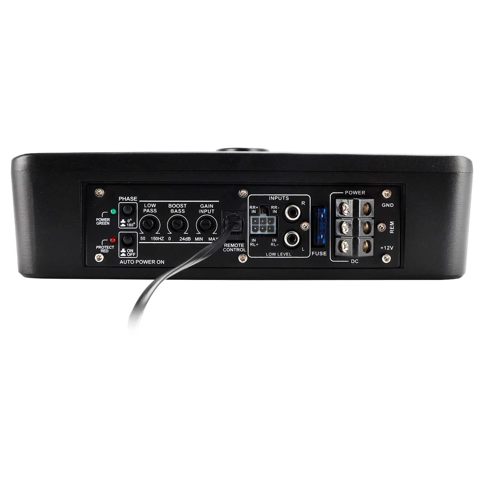 1200W Car Subwoofer 10" 12V Slim Under Seat Powered Car Subwoofer for Car Truck