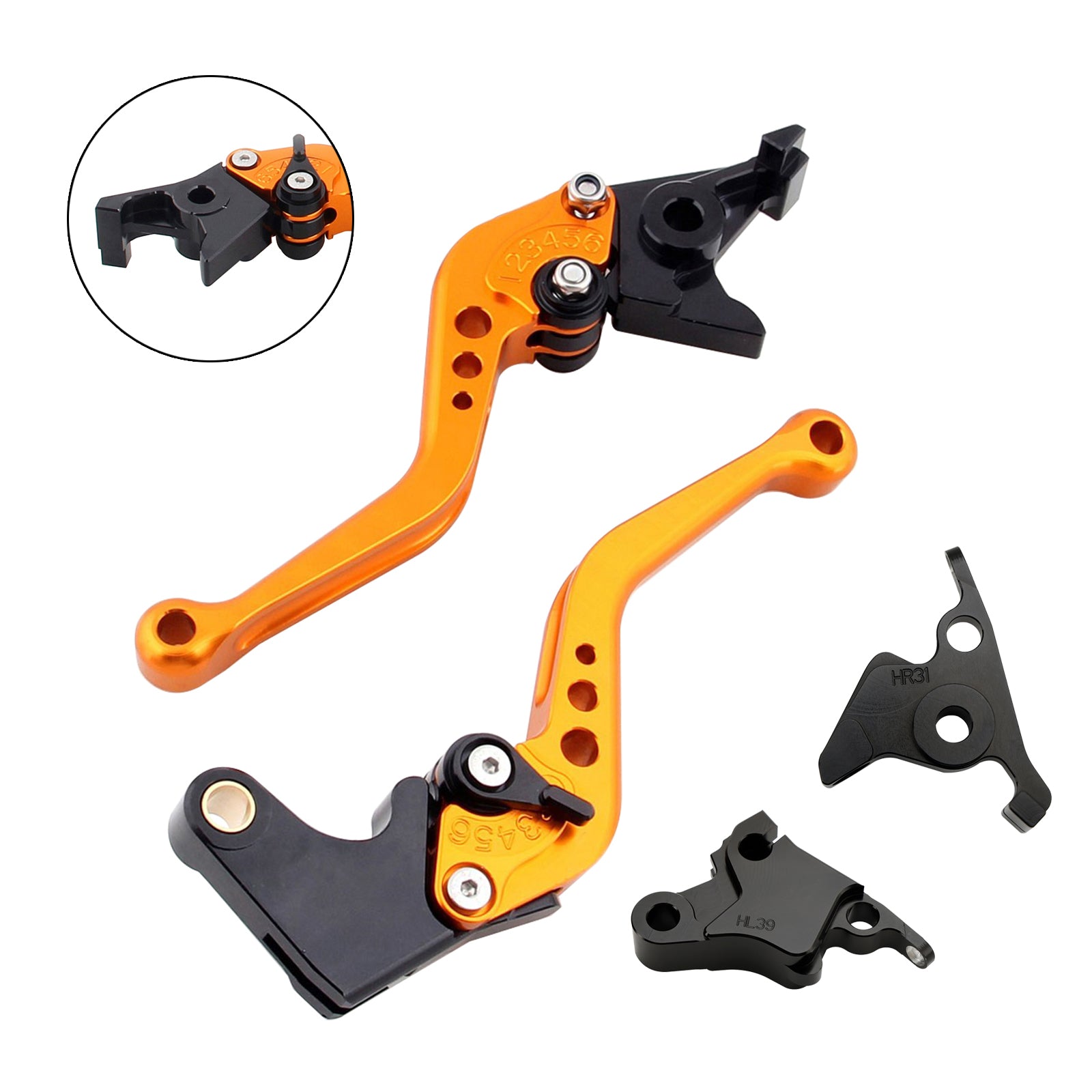 Nouveau levier de frein d'embrayage court adapté pour CFMOTO 450SS 450SR 21-23 450NK 23-24