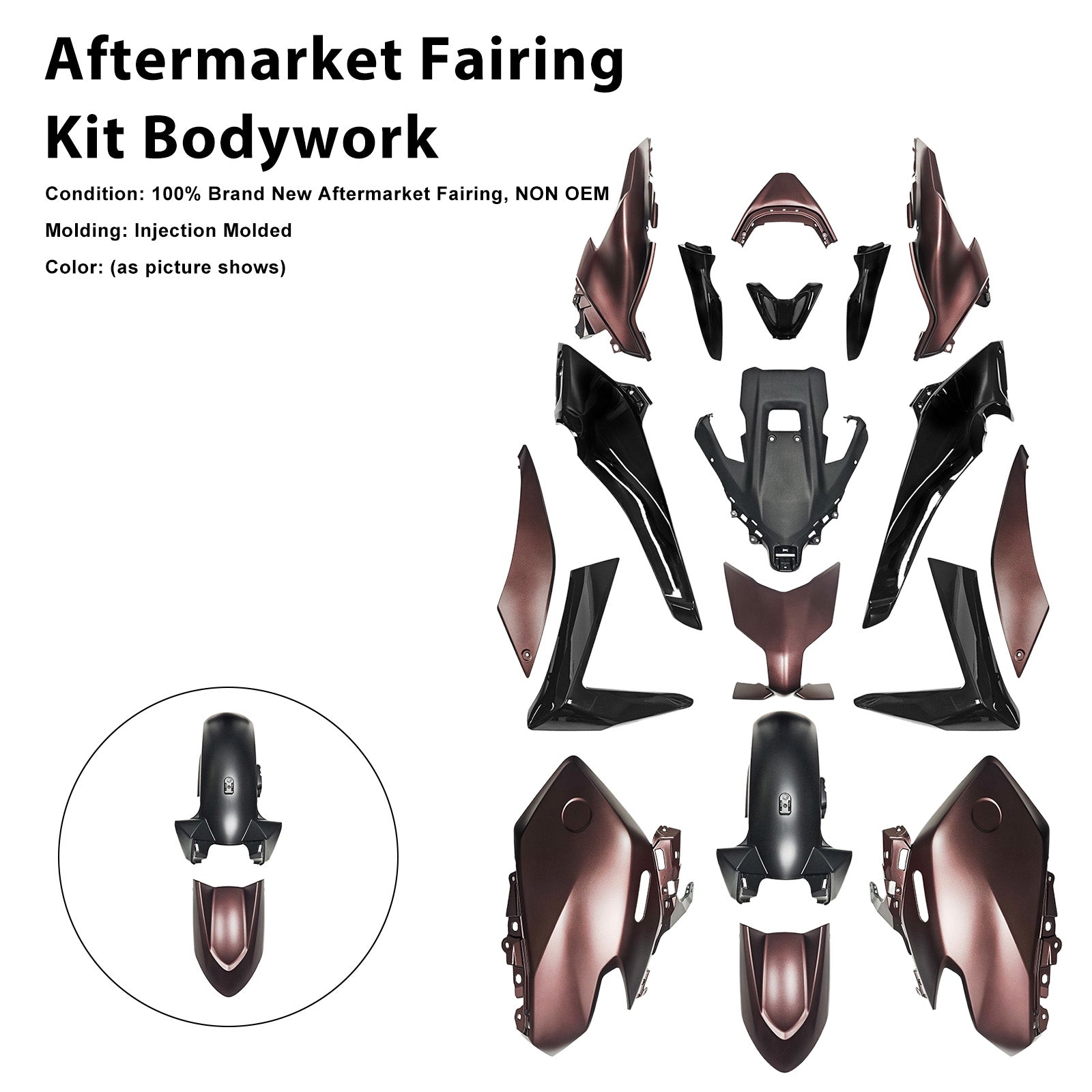 Kit de carénage de carrosserie par injection pour Yamaha TMAX560 2025-2026