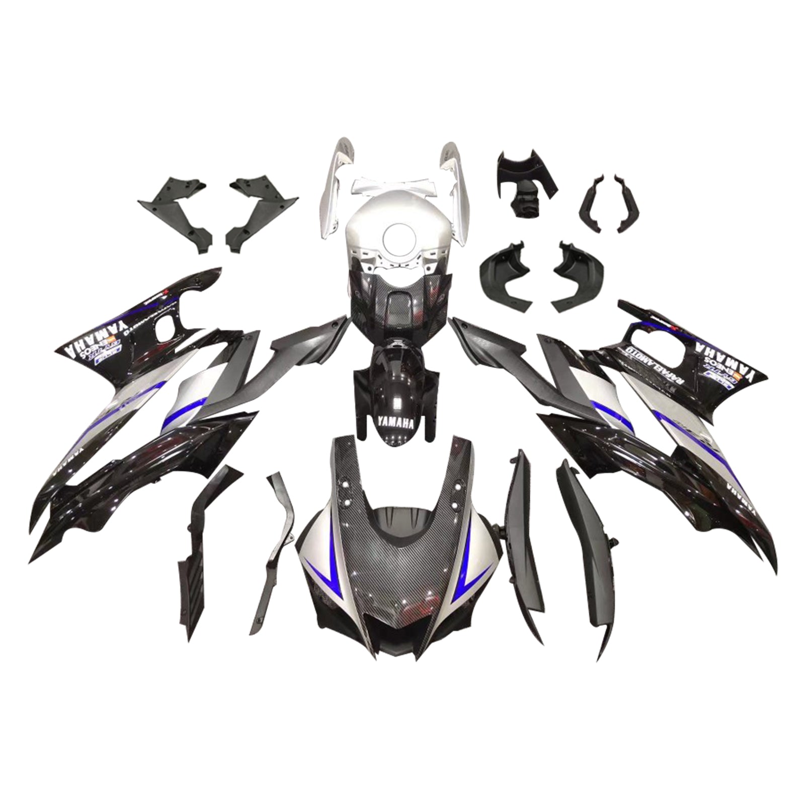 2022-2023 Yamaha YZF-R3 R25 Injectiekuipset Carrosserie Kunststof ABS