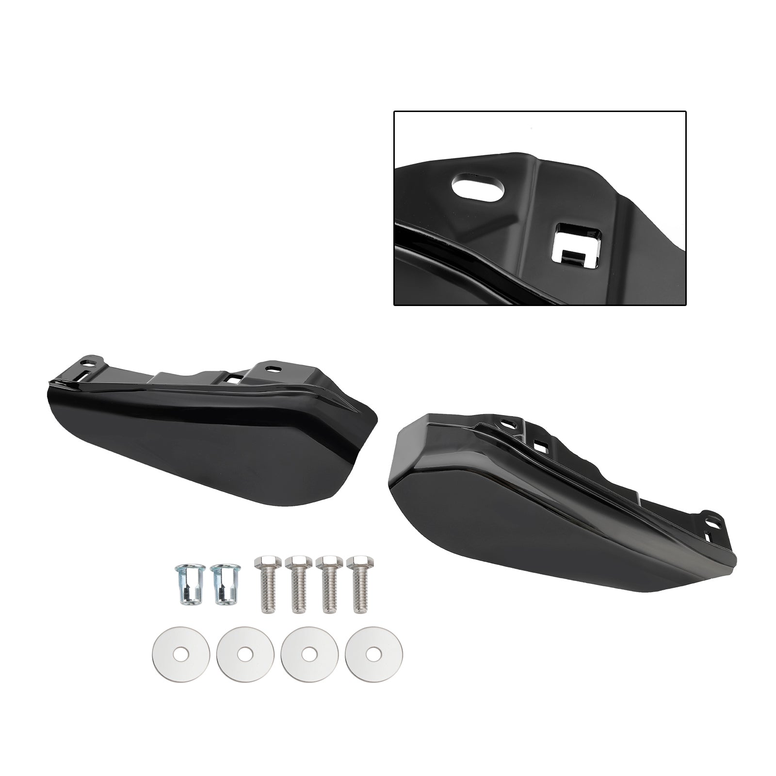 2023-2024 Touring CVO Street Glide Road Glide Defletor de calor de ar no meio da estrutura