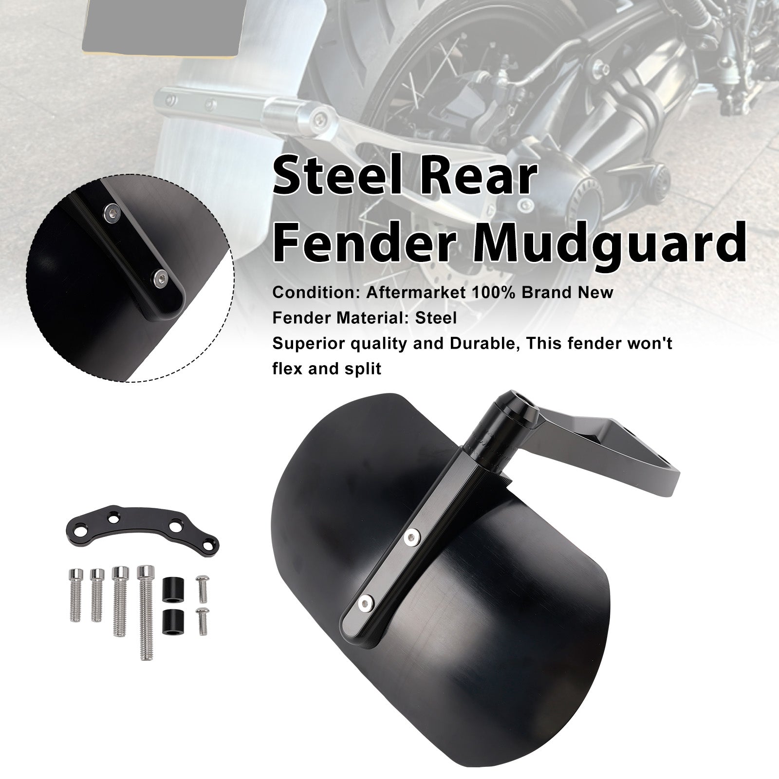 2025-2026 For BMW R12 GS Steel Rear Fender Mudguard