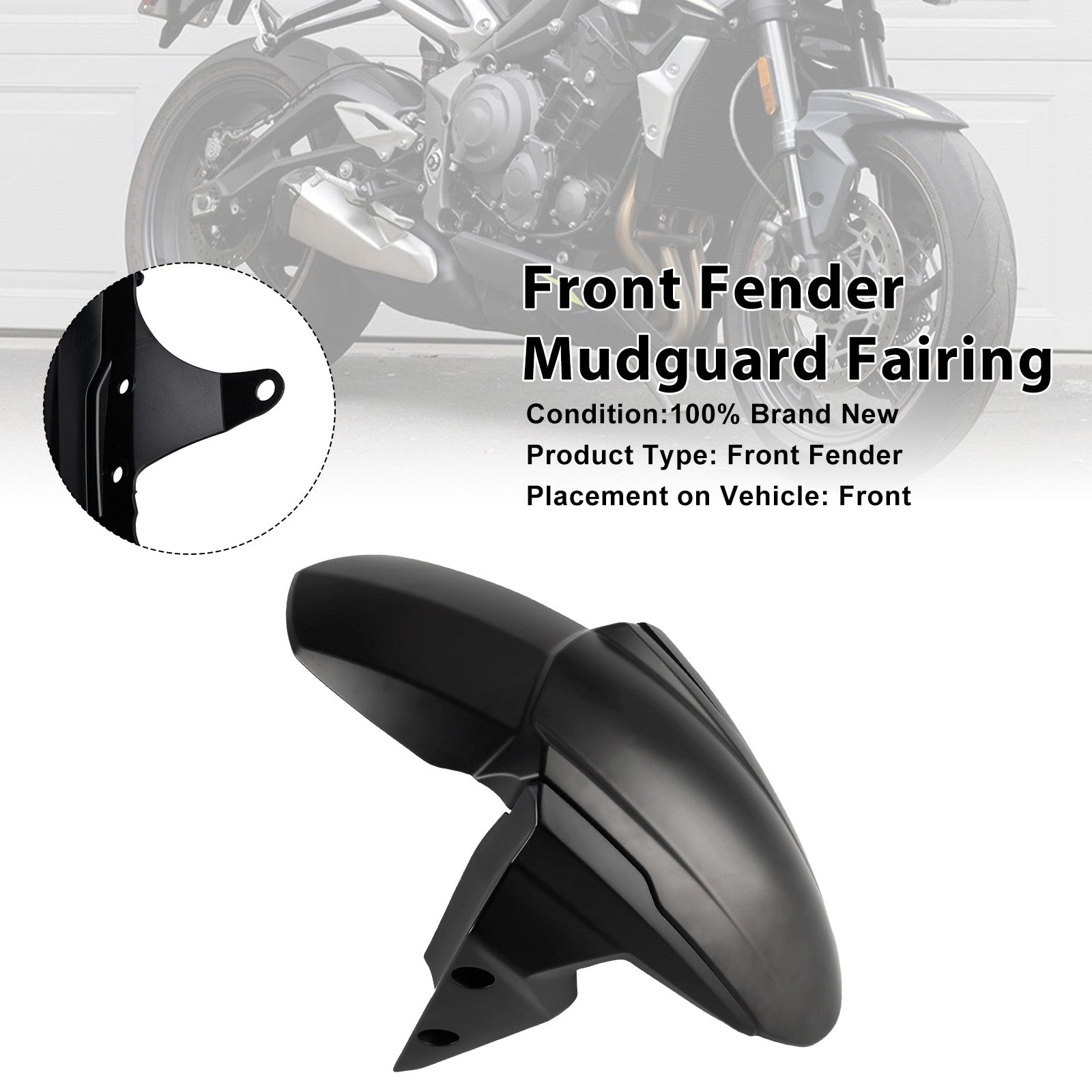 Carénage de garde-boue avant Street Triple 765 R RS 2020-2025