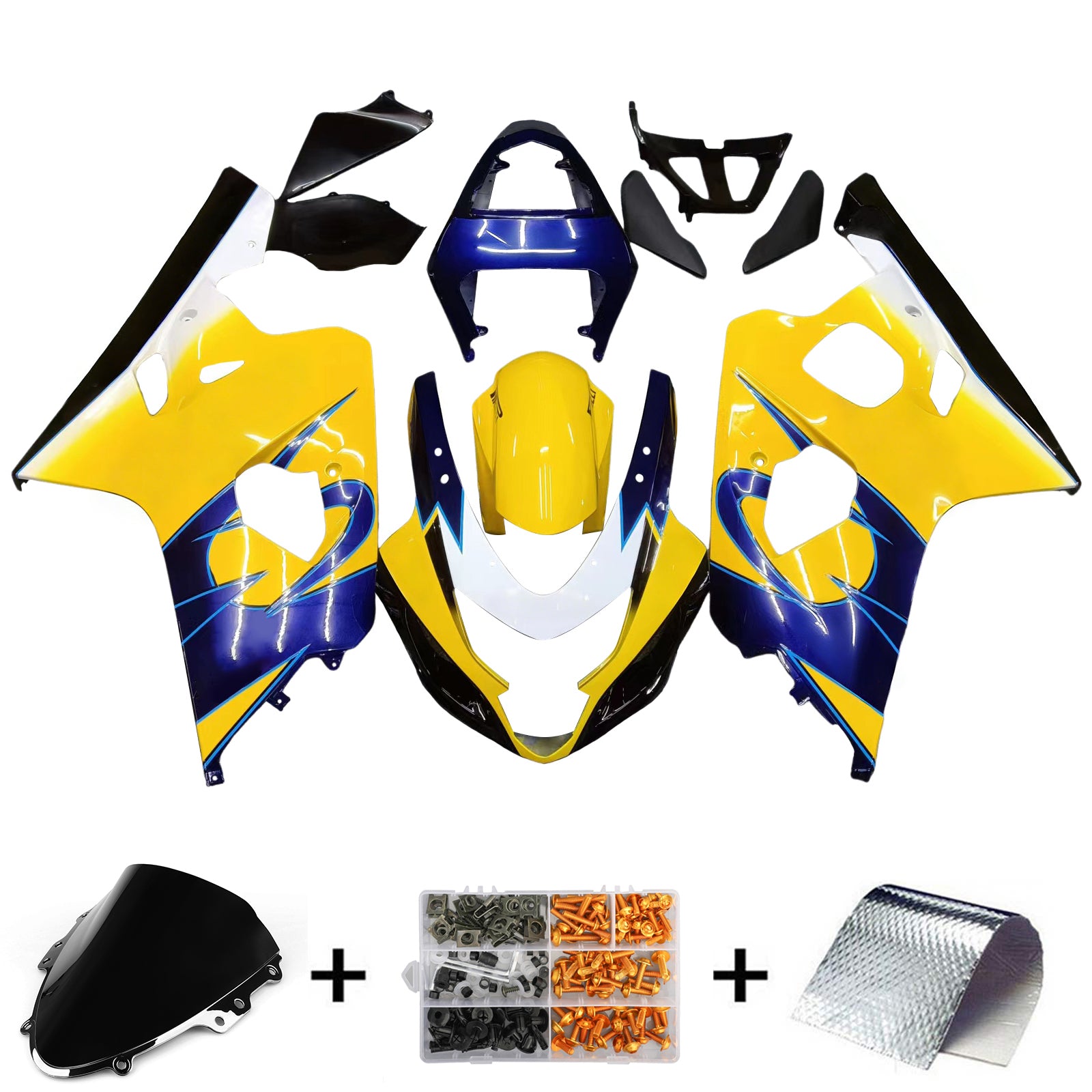 Injection Fairing Kit Bodywork Plastic ABS fit For Suzuki GSXR 600/750 2004-2005