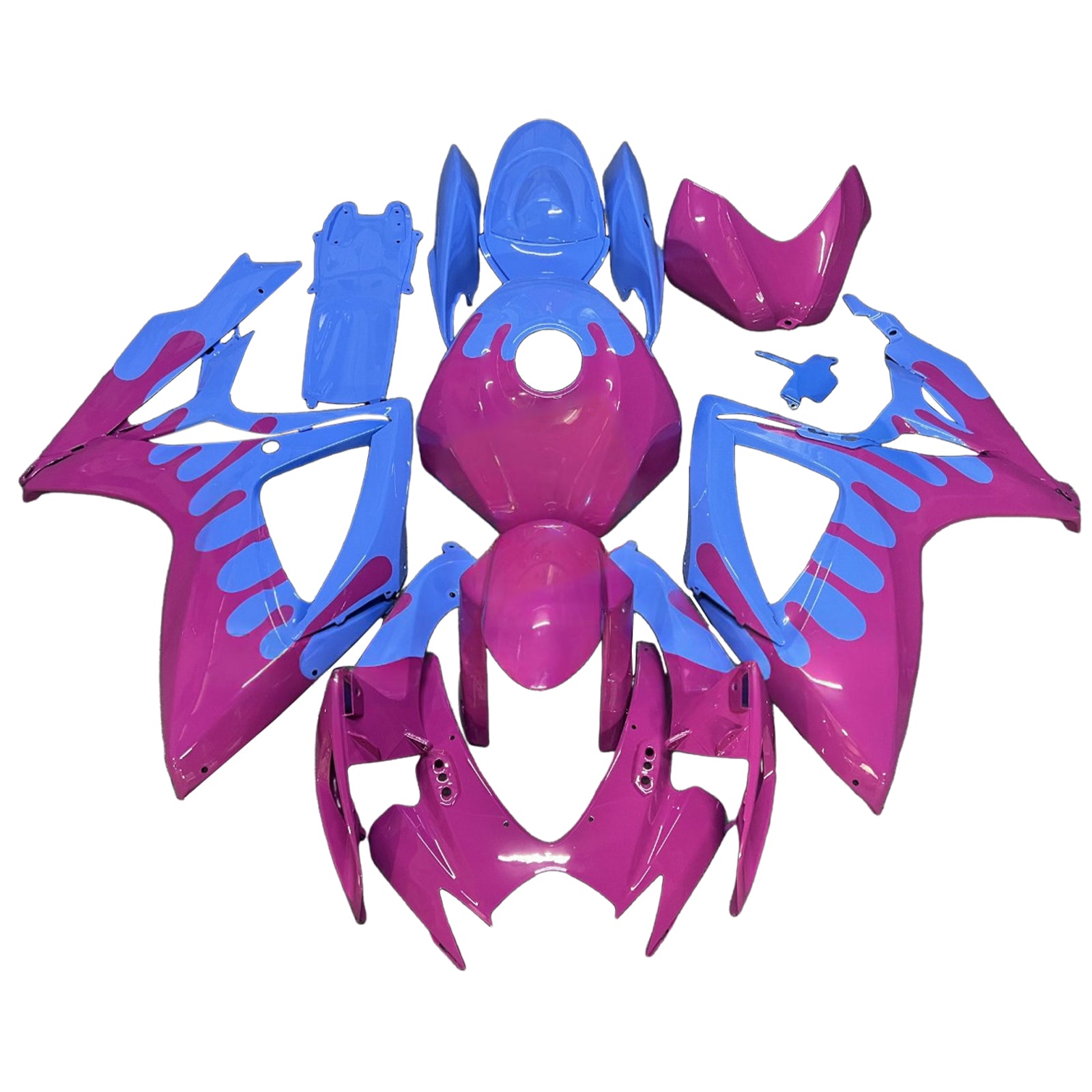 Kit de carenagem injeção Absos de plástico para Suzuki GSXR 600/750 2006-2007 K6
