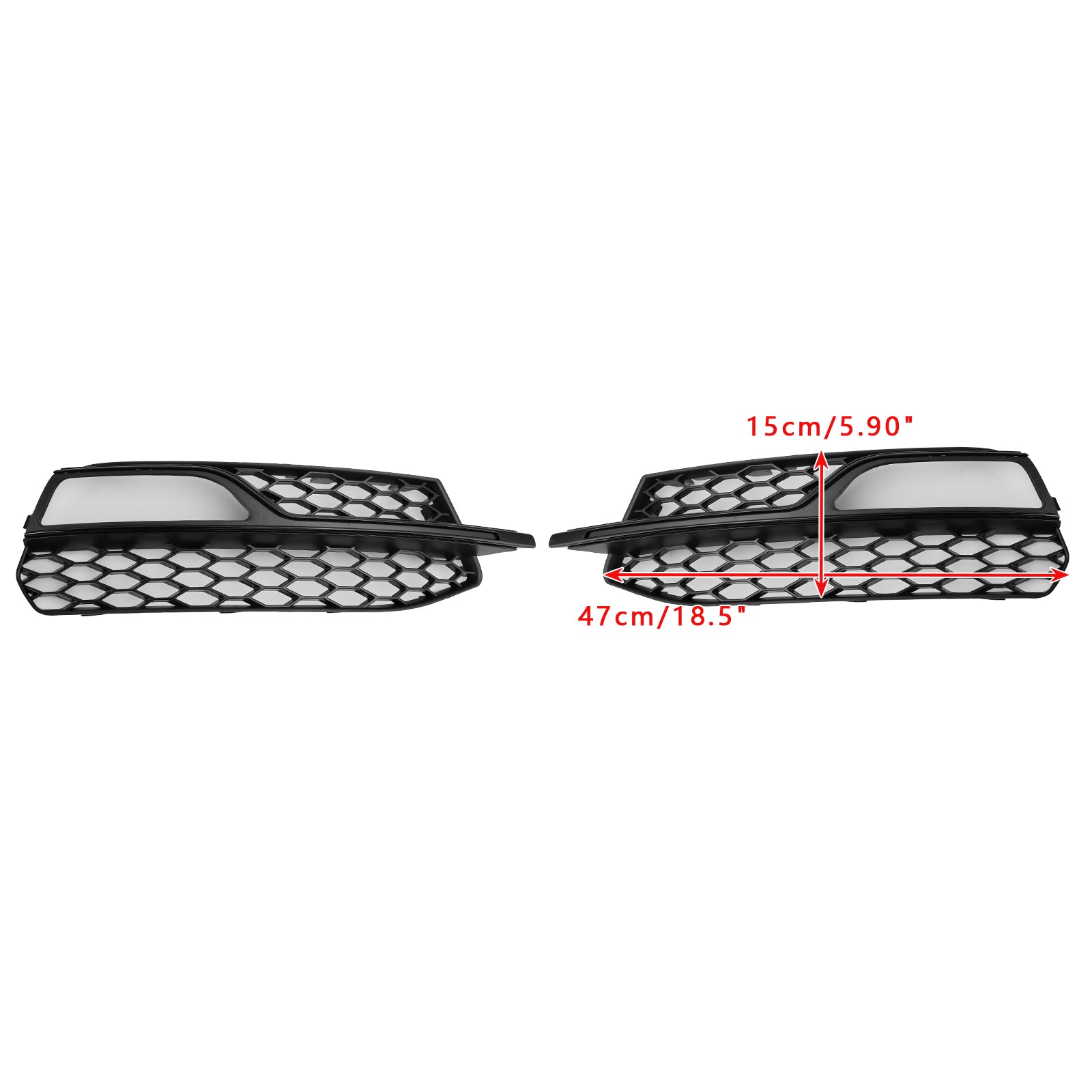 2013-2016 AUDI A3 S3 S-Line Front Lower Bumper Fog Light Cover Grille