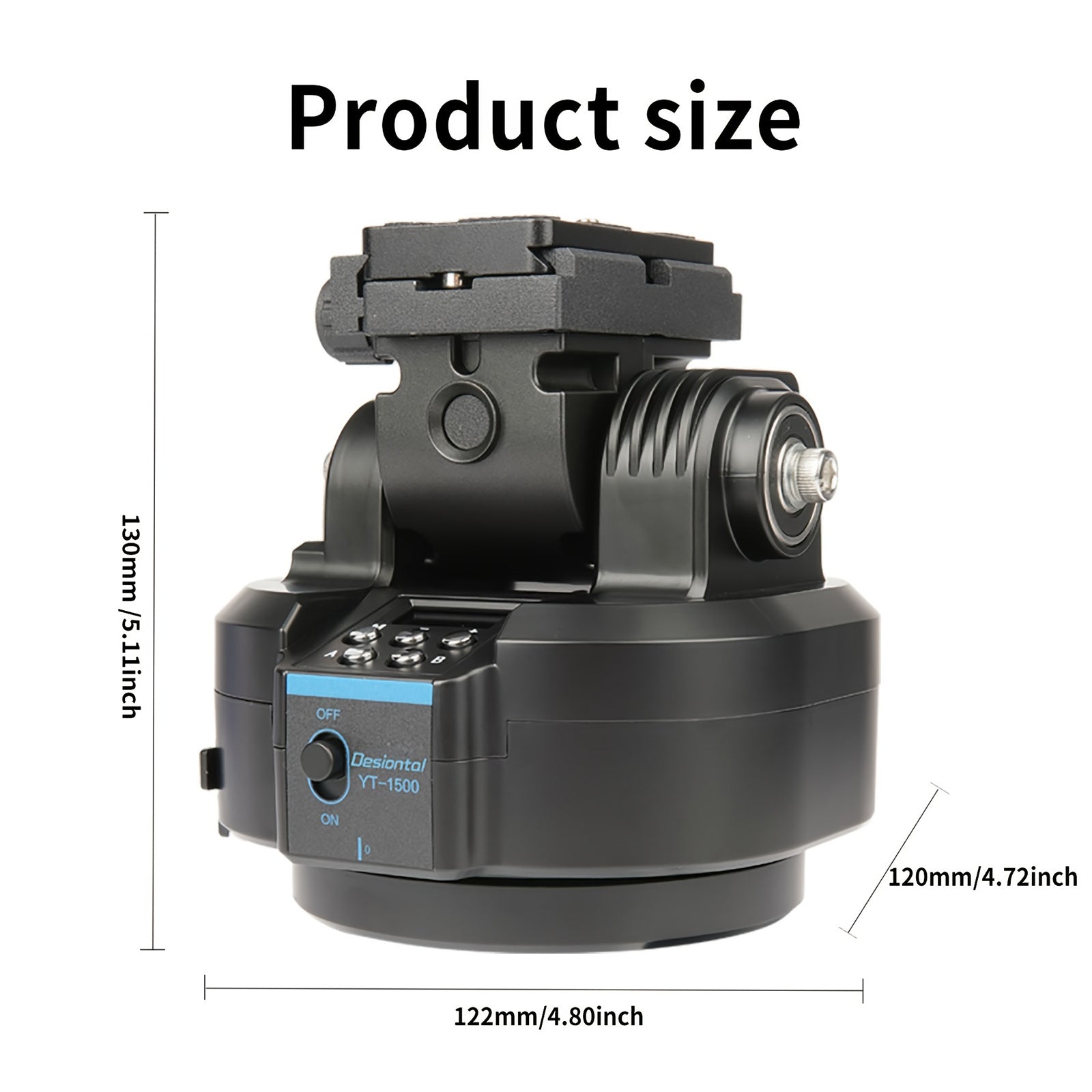 Câmera YT-1500 Plataforma de nuvem elétrica Mobile Live Roting Panoramic Stabilizer