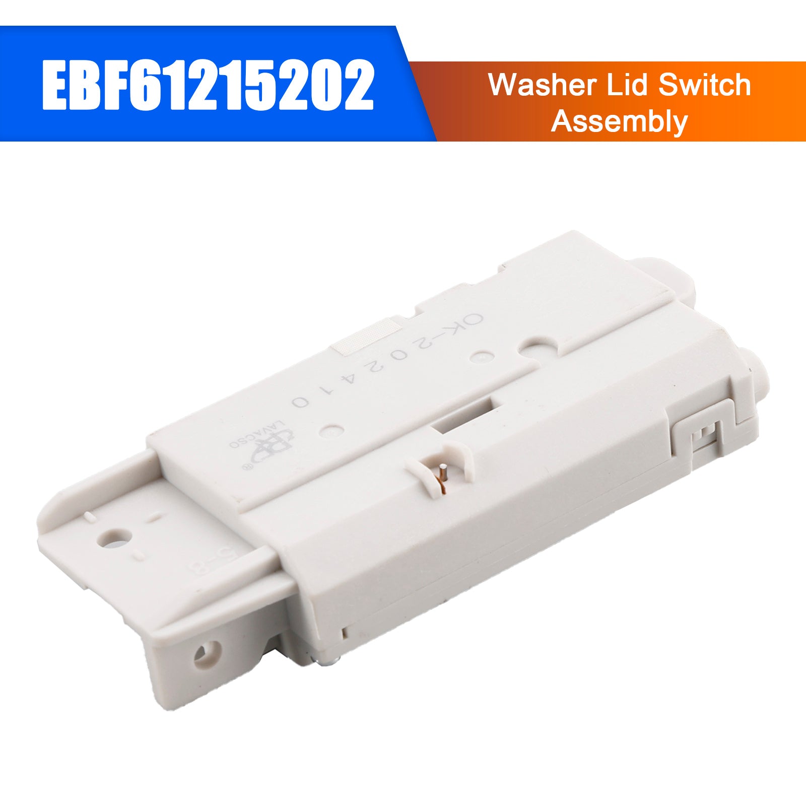 EBF61215202 L'ensemble de l'interrupteur de couvercle de lave-glace pour LG remplace AP5597170 2667077