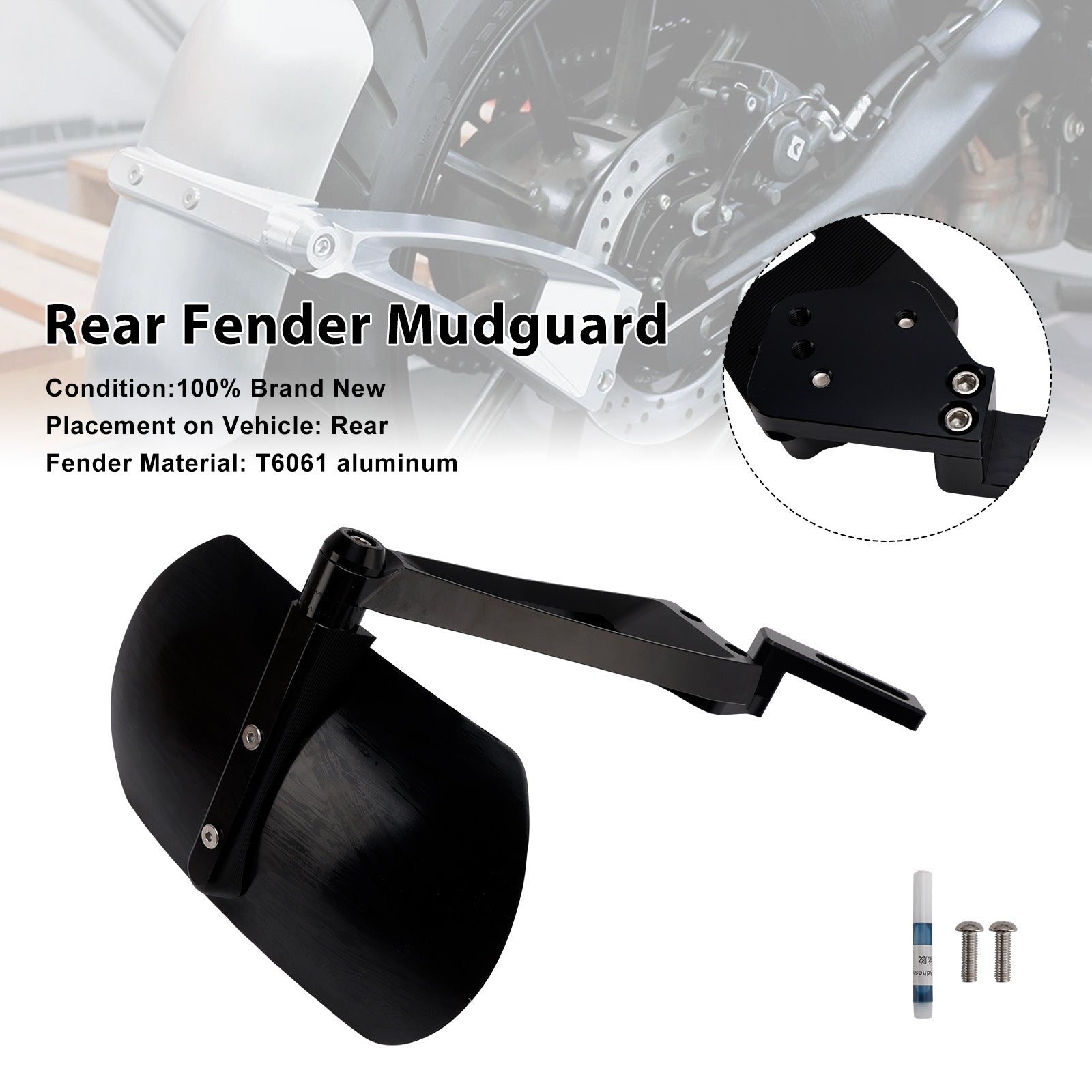 2025-2026 Triumph Thruxton 400 Rear Wheel Fender Mudguard